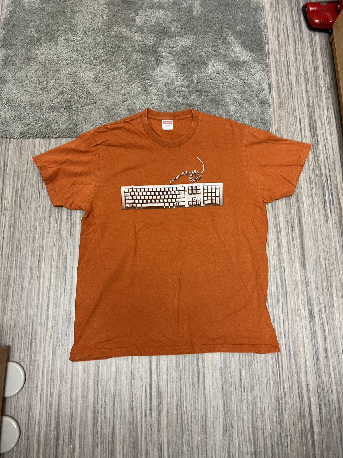 Supreme Supreme Orange Keyboard Tee SS19 Grailed