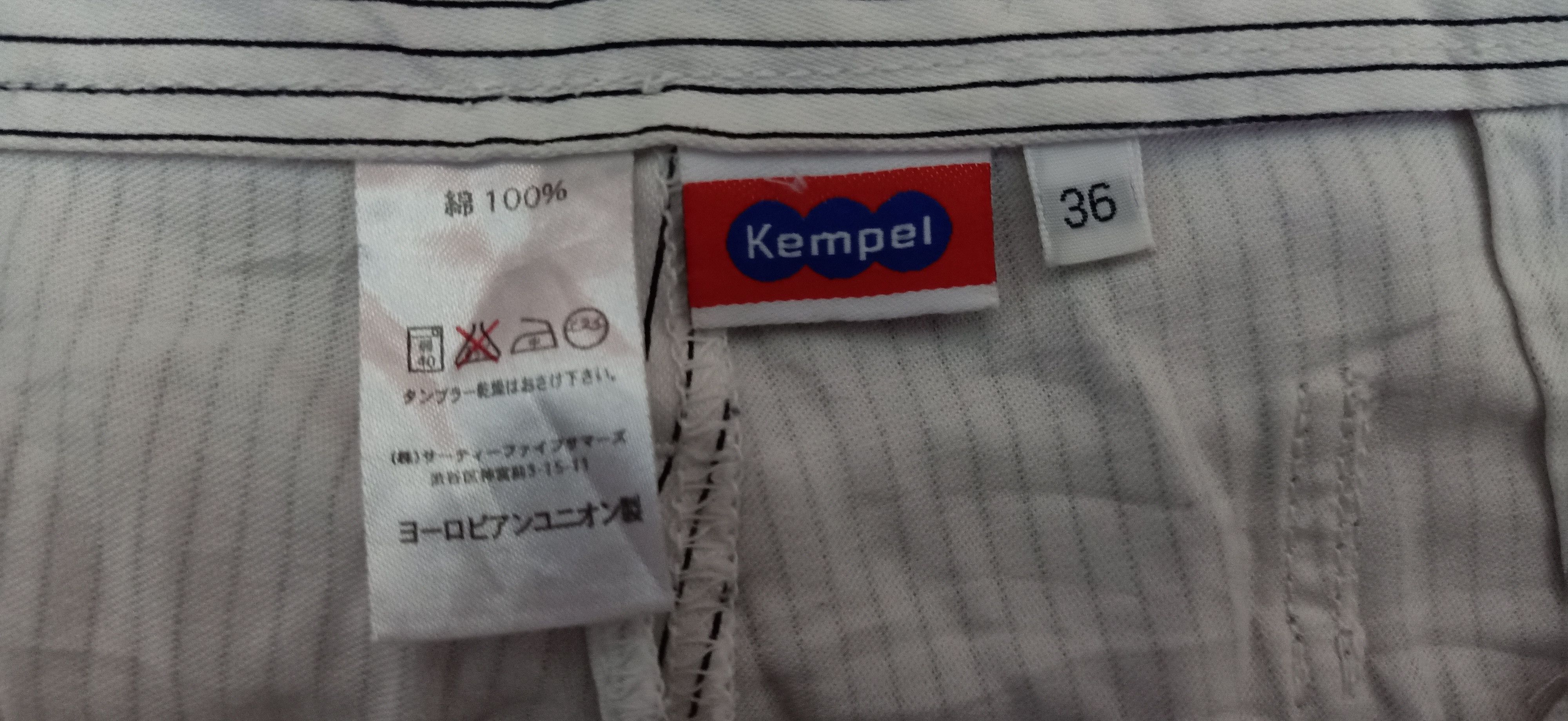 Designer Kempel Pants Stripe With Buckle Size US 29 - 5 Thumbnail