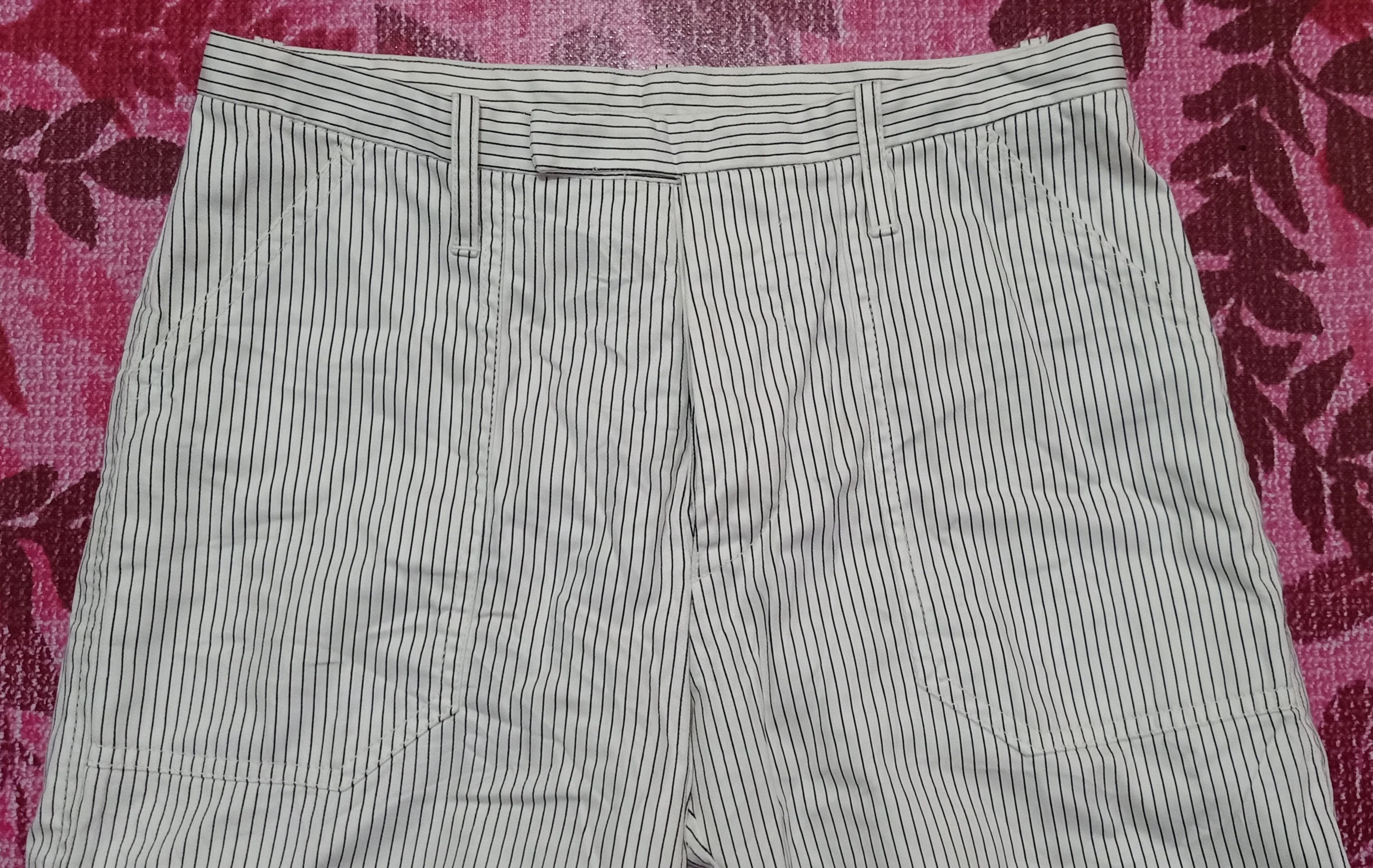Designer Kempel Pants Stripe With Buckle Size US 29 - 2 Thumbnail