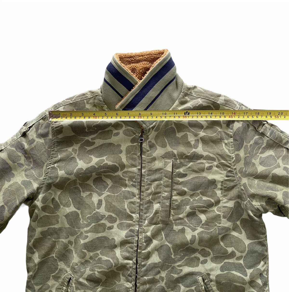 Japanese Brand Kriff Mayer Camouflage Like Bape Sherpa Fleece Lined Jacket Size US M / EU 48-50 / 2 - 18 Thumbnail