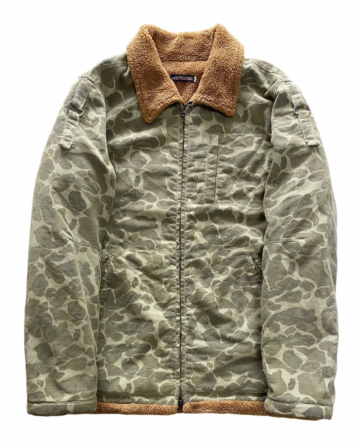 Japanese Brand Kriff Mayer Camouflage Like Bape Sherpa Fleece Lined Jacket Size US M / EU 48-50 / 2 - 3 Thumbnail