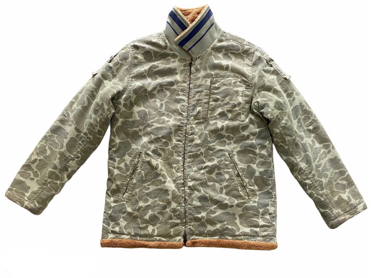 Japanese Brand Kriff Mayer Camouflage Like Bape Sherpa Fleece Lined Jacket Size US M / EU 48-50 / 2 - 2 Thumbnail
