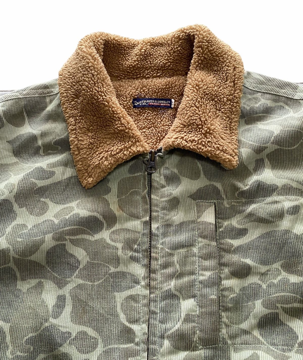 Japanese Brand Kriff Mayer Camouflage Like Bape Sherpa Fleece Lined Jacket Size US M / EU 48-50 / 2 - 13 Thumbnail