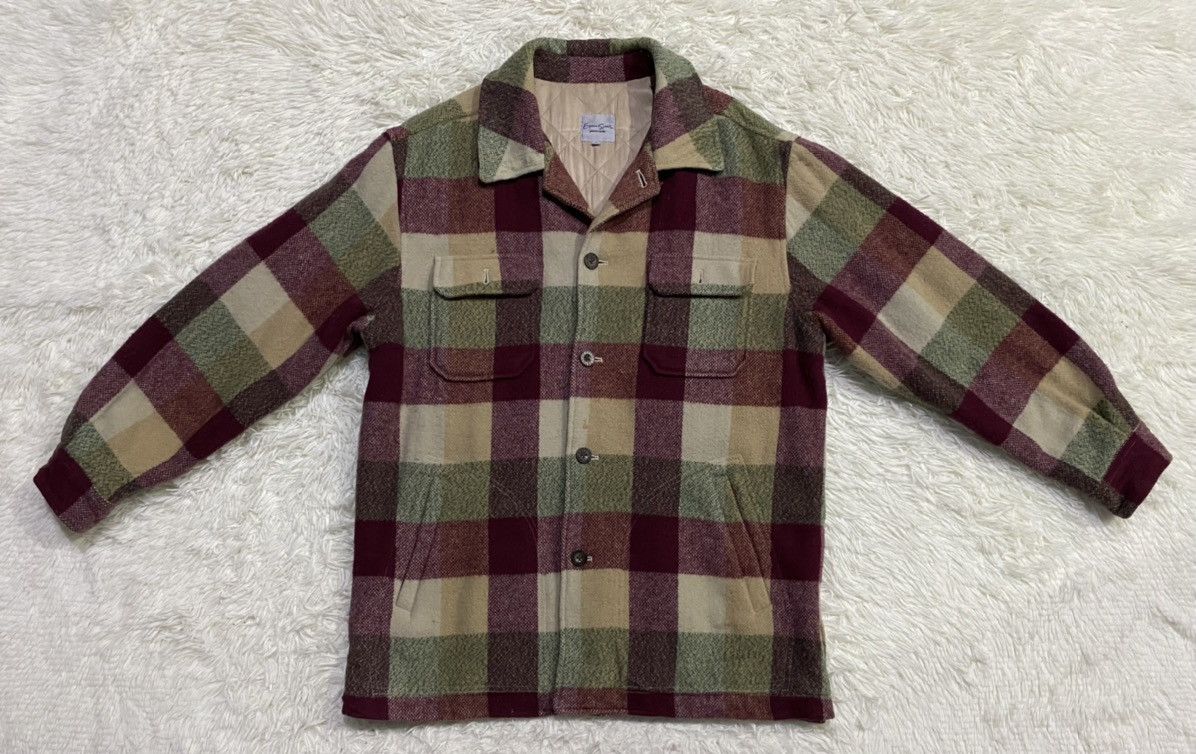 Pierre Cardin Vintage Pierre Cardin Wool Quilted Rayon Lined Flannel Size US L / EU 52-54 / 3 - 2 Thumbnail