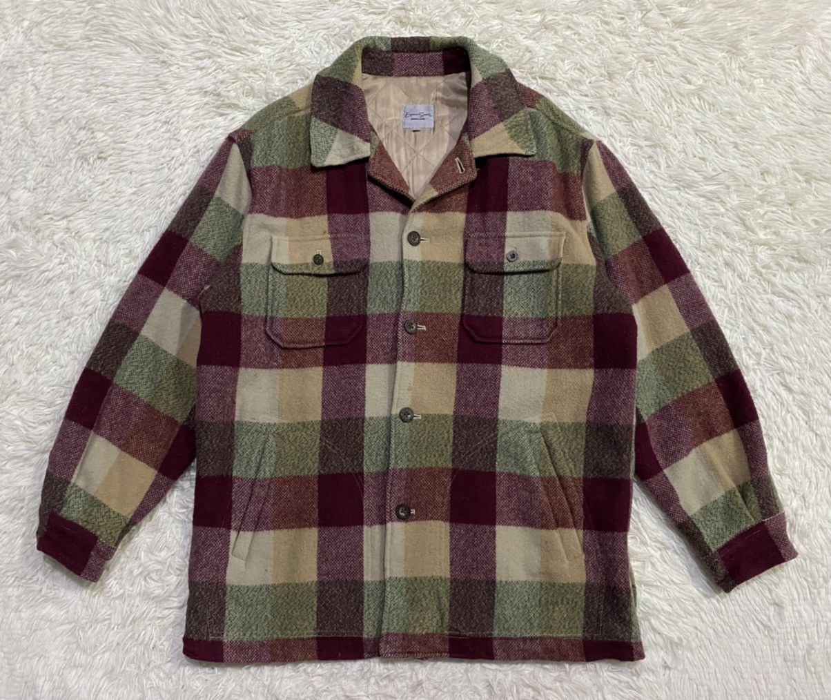 Pierre Cardin Vintage Pierre Cardin Wool Quilted Rayon Lined Flannel Size US L / EU 52-54 / 3 - 1 Thumbnail