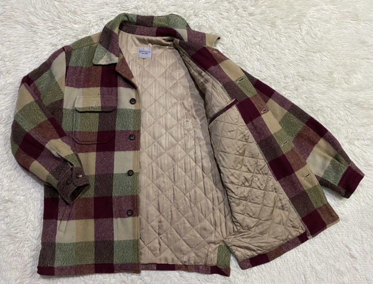 Pierre Cardin Vintage Pierre Cardin Wool Quilted Rayon Lined Flannel Size US L / EU 52-54 / 3 - 6 Thumbnail
