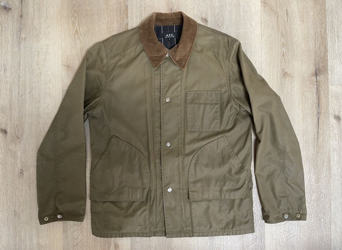 A.P.C. A.P.C. Rue Madam Paris corduroy collar waxed jacket size M Size US M / EU 48-50 / 2 - 1 Thumbnail
