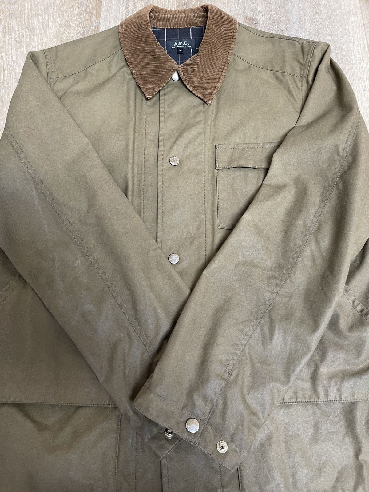 A.P.C. A.P.C. Rue Madam Paris corduroy collar waxed jacket size M Size US M / EU 48-50 / 2 - 4 Thumbnail