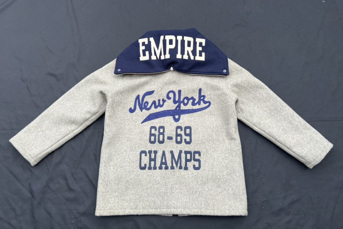 Sugar Cane × Toyo Enterprises Vintage Style Eyes Sugar Cane NY Champs Letterman Jacket Size US L / EU 52-54 / 3 - 24 Thumbnail