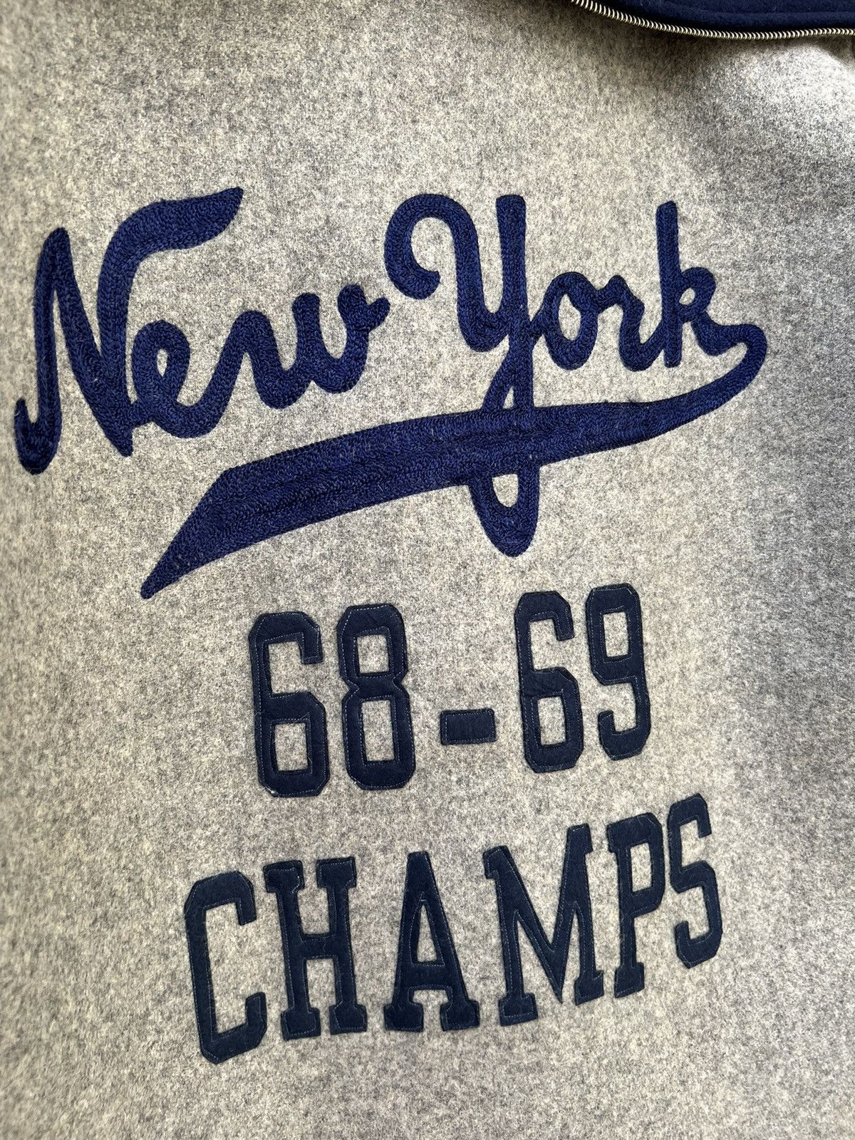 Sugar Cane × Toyo Enterprises Vintage Style Eyes Sugar Cane NY Champs Letterman Jacket Size US L / EU 52-54 / 3 - 11 Thumbnail