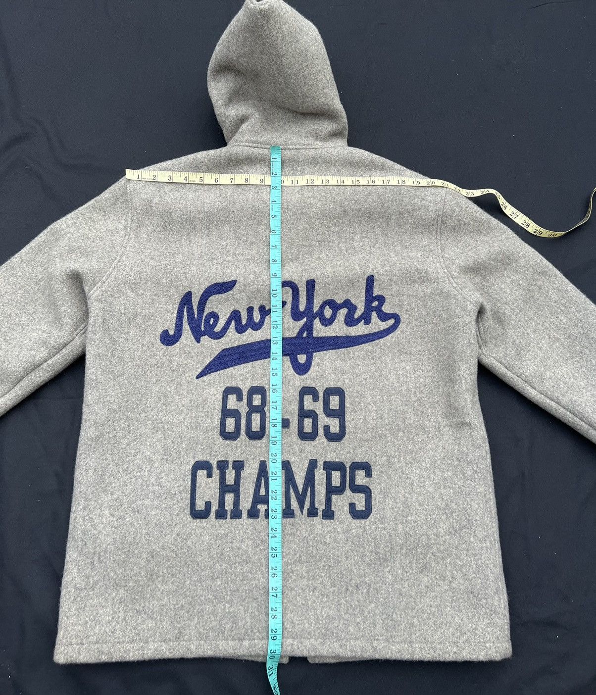 Sugar Cane × Toyo Enterprises Vintage Style Eyes Sugar Cane NY Champs Letterman Jacket Size US L / EU 52-54 / 3 - 25 Thumbnail