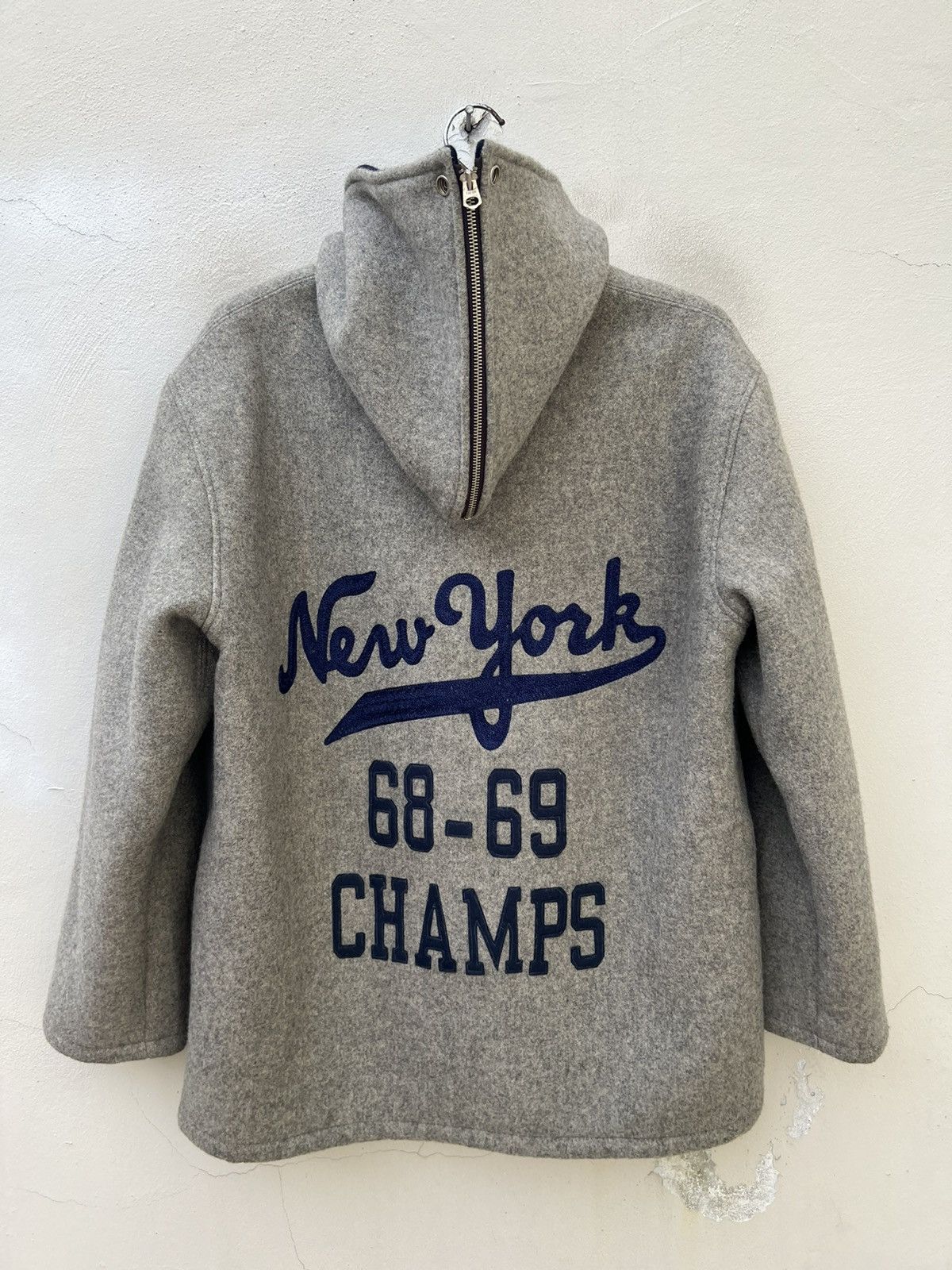 Sugar Cane × Toyo Enterprises Vintage Style Eyes Sugar Cane NY Champs Letterman Jacket Size US L / EU 52-54 / 3 - 14 Thumbnail