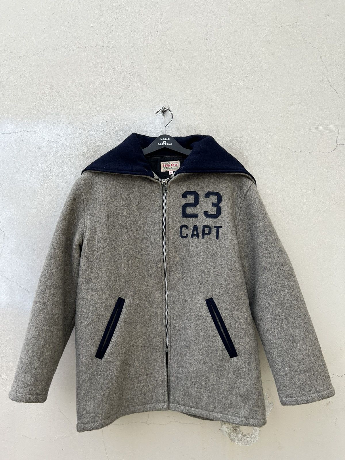 Sugar Cane × Toyo Enterprises Vintage Style Eyes Sugar Cane NY Champs Letterman Jacket Size US L / EU 52-54 / 3 - 2 Thumbnail