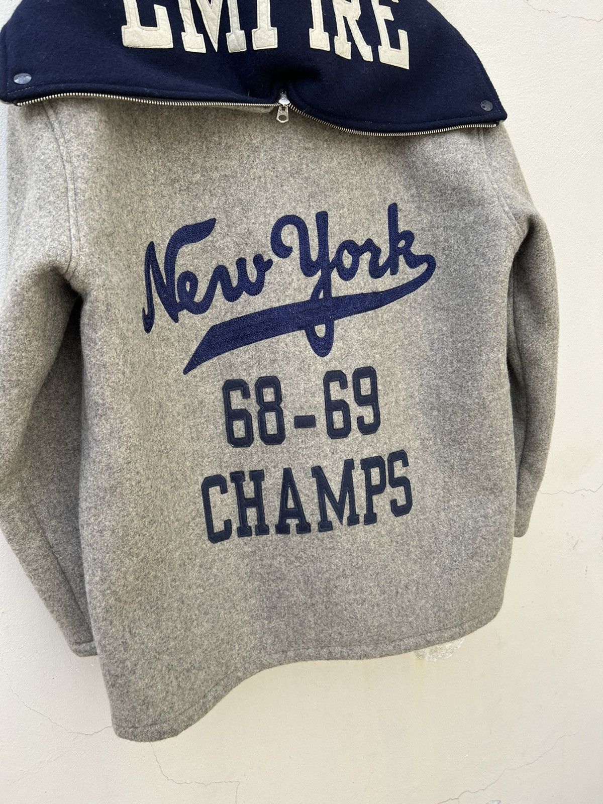 Sugar Cane × Toyo Enterprises Vintage Style Eyes Sugar Cane NY Champs Letterman Jacket Size US L / EU 52-54 / 3 - 10 Thumbnail
