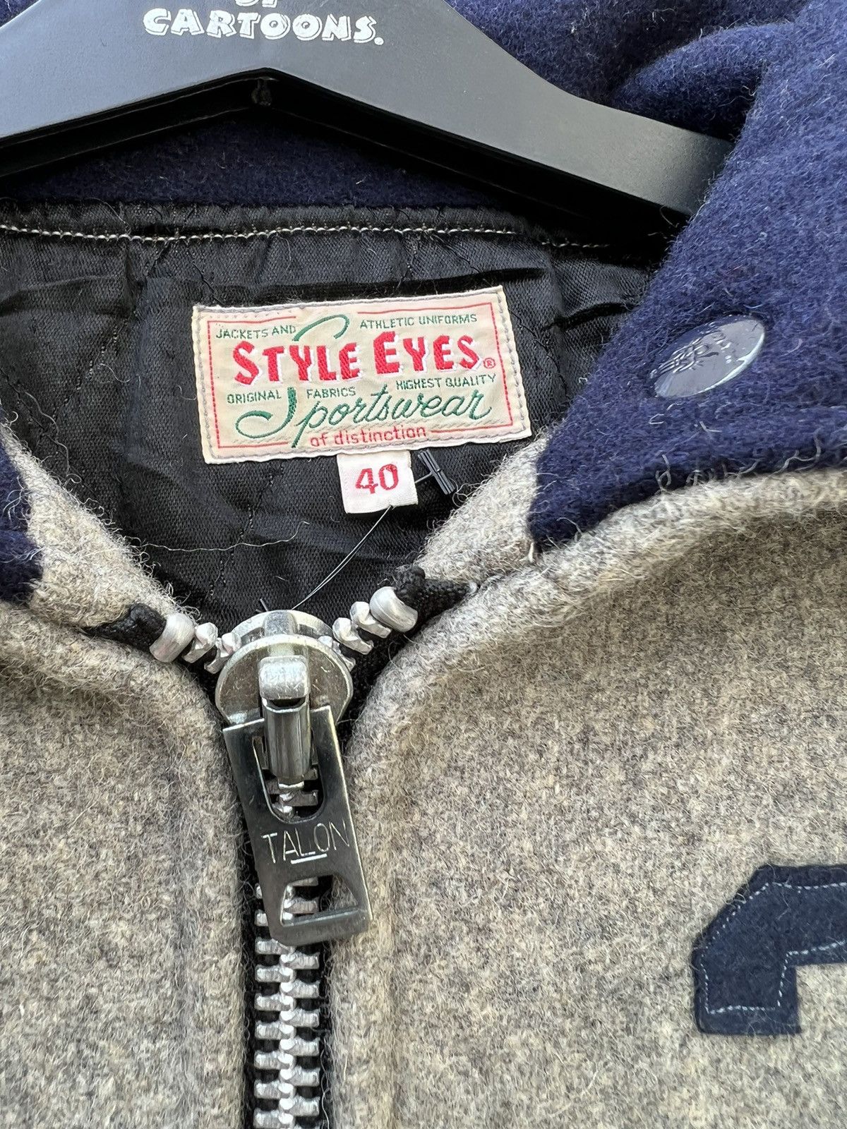 Sugar Cane × Toyo Enterprises Vintage Style Eyes Sugar Cane NY Champs Letterman Jacket Size US L / EU 52-54 / 3 - 3 Thumbnail