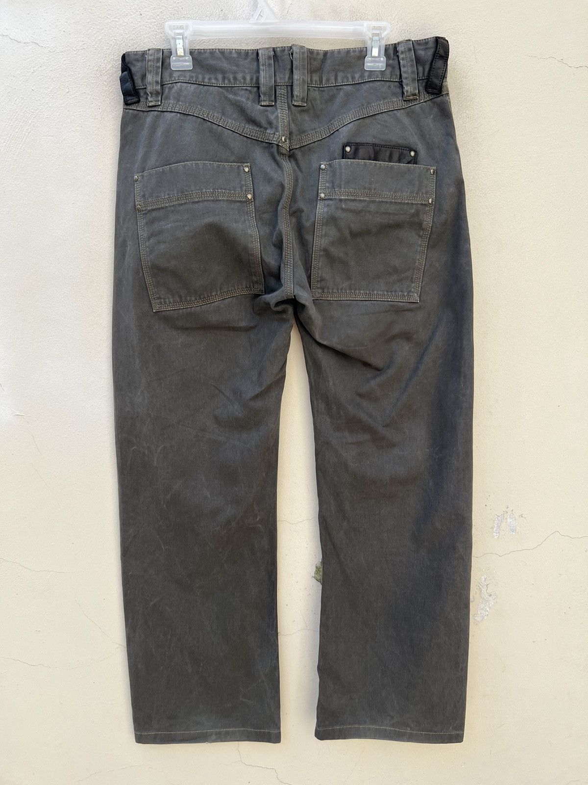 Emporio Armani × Vintage Vintage Emporia Armani Hybrid Cargo Wide Leg Trouser Pant Size US 34 / EU 50 - 11 Thumbnail