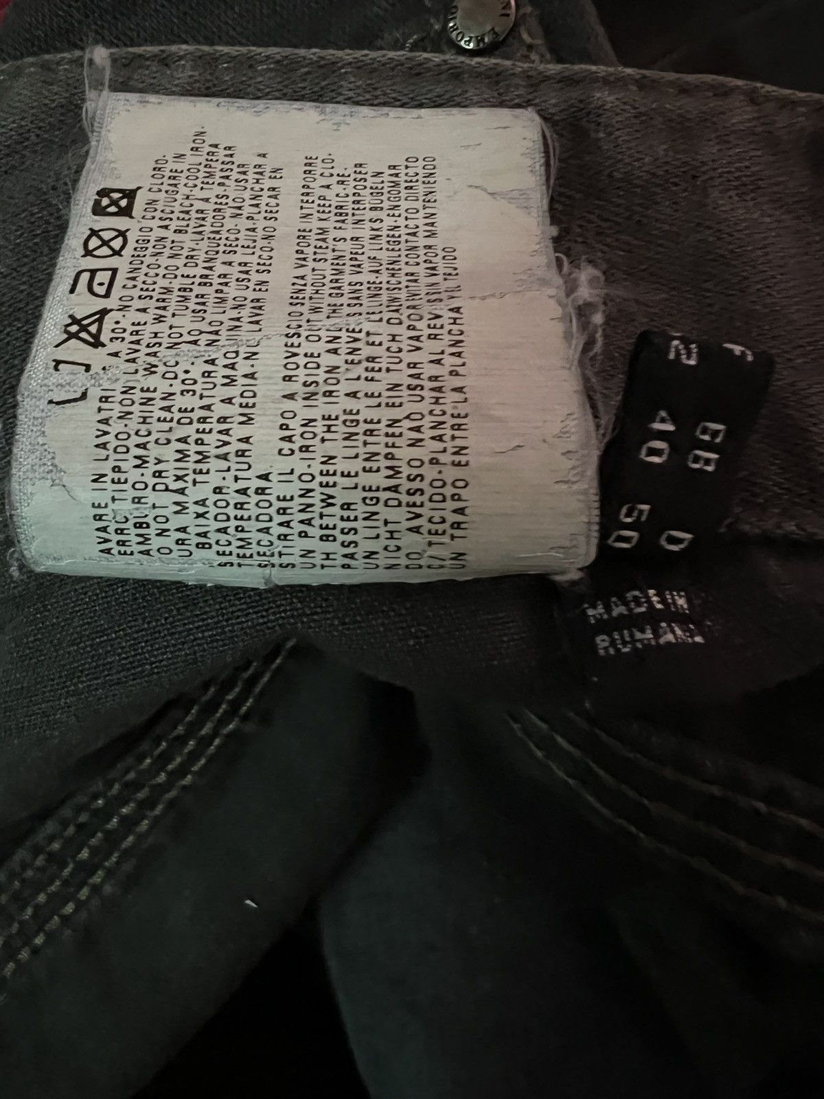 Emporio Armani × Vintage Vintage Emporia Armani Hybrid Cargo Wide Leg Trouser Pant Size US 34 / EU 50 - 20 Thumbnail