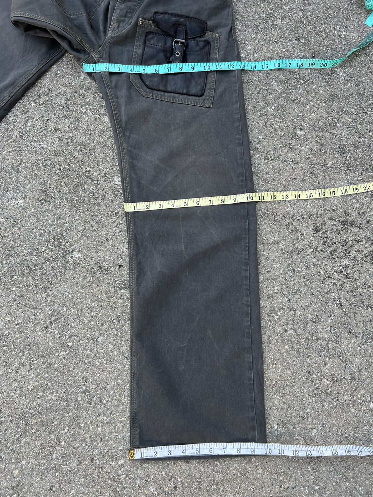 Emporio Armani × Vintage Vintage Emporia Armani Hybrid Cargo Wide Leg Trouser Pant Size US 34 / EU 50 - 23 Thumbnail