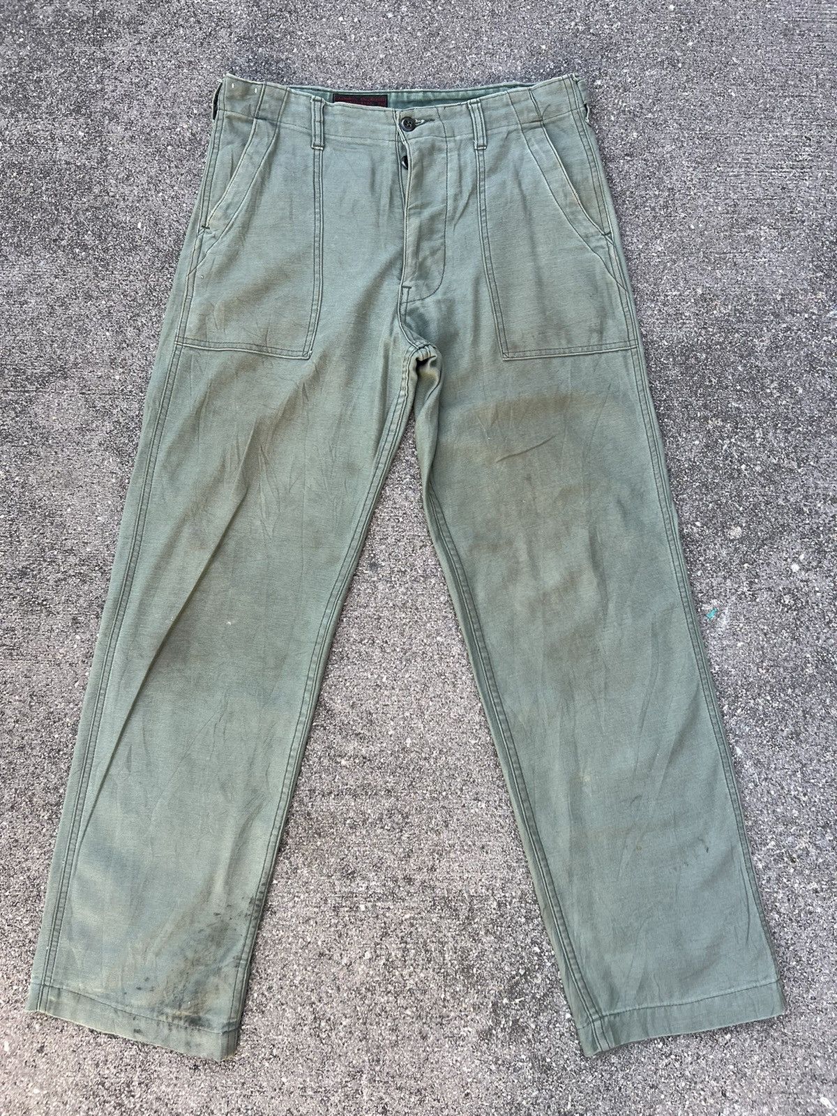 Engineered Garments VTG Engineered Garments Mud Dirty Military Fatigue Trouser Size US 30 / EU 46 - 25 Thumbnail