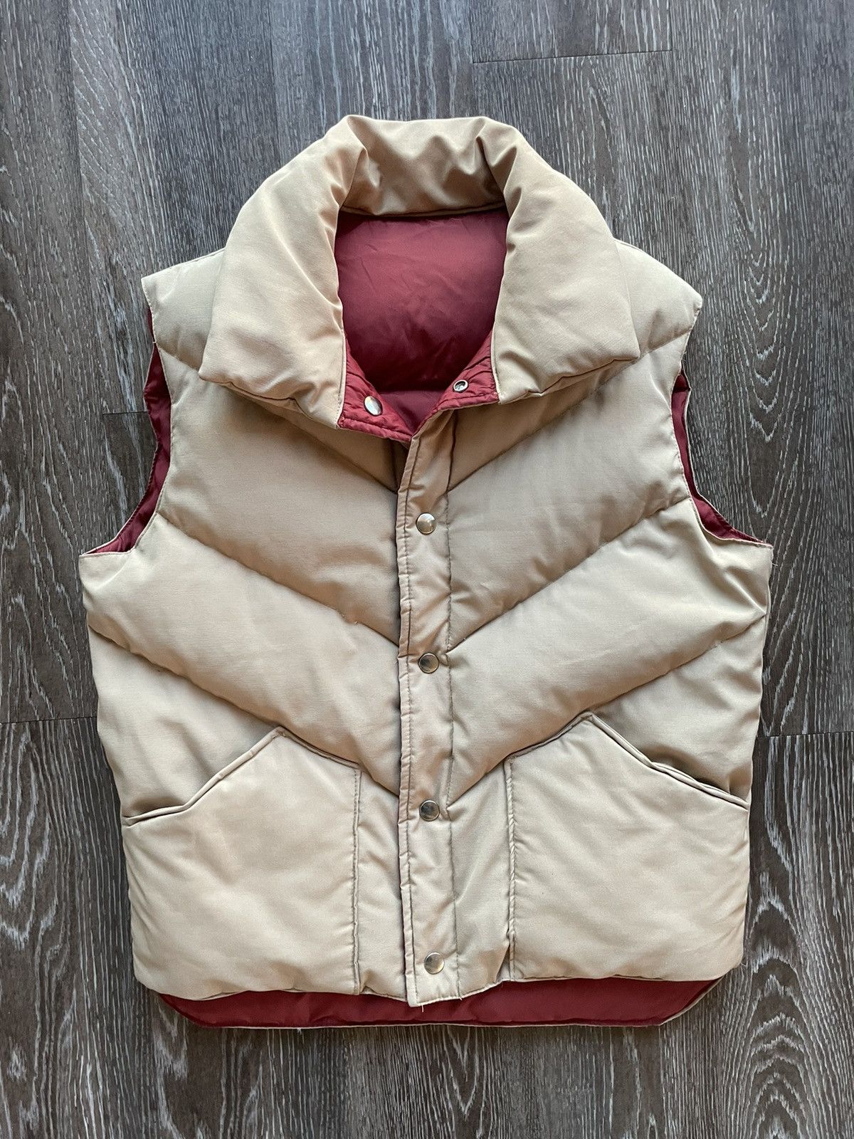 Vintage Vintage 80s Two Tone Reversible Puffer Vest Size US S / EU 44-46 / 1 - 3 Thumbnail