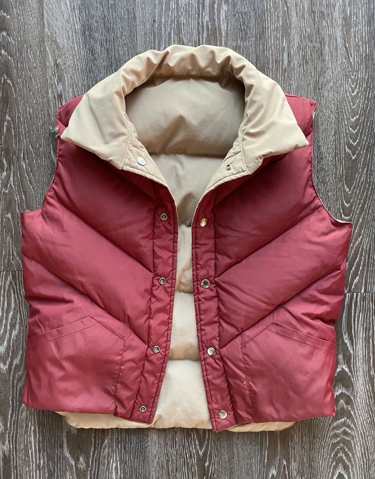 Vintage Vintage 80s Two Tone Reversible Puffer Vest Size US S / EU 44-46 / 1 - 2 Thumbnail
