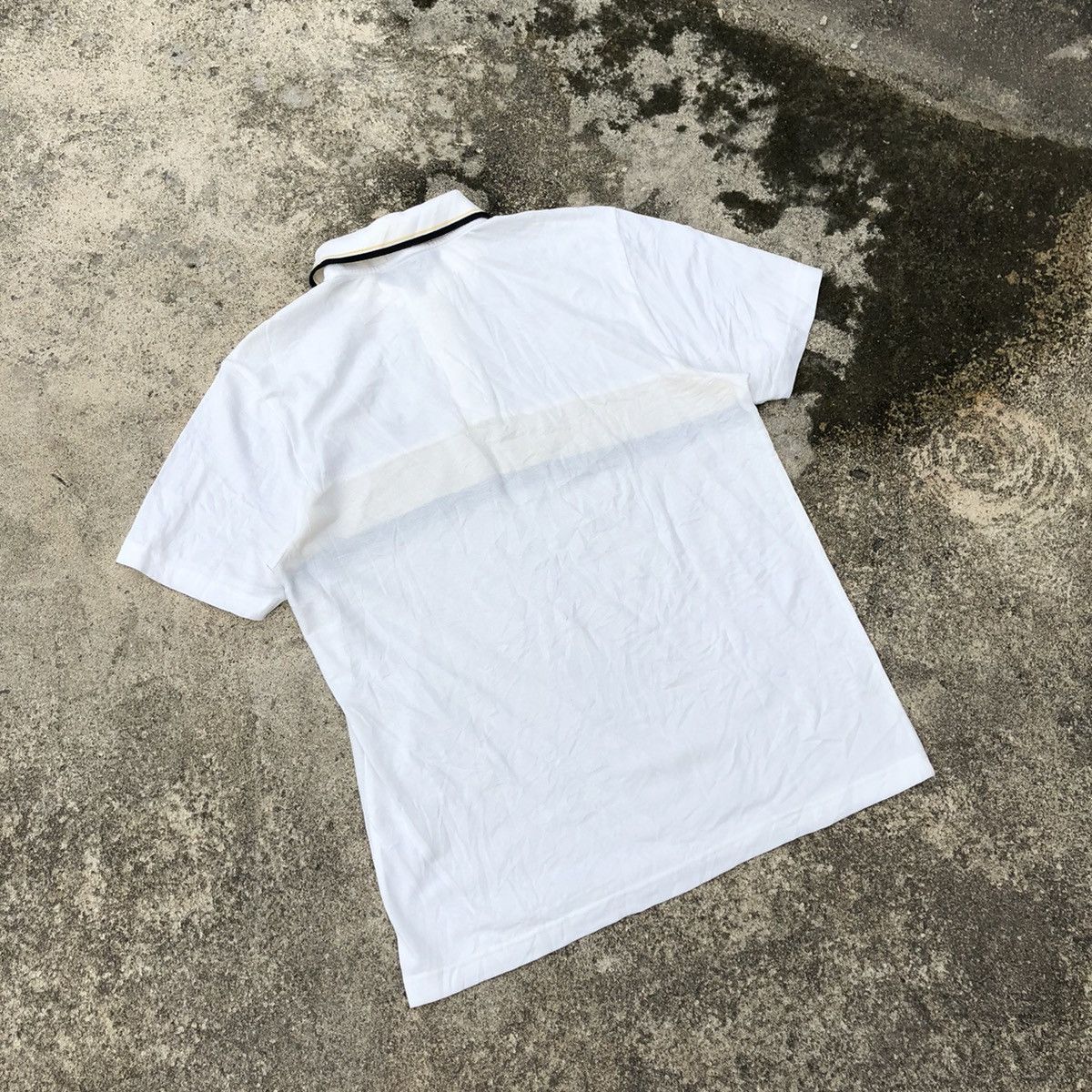 Designer × Lyle & Scott × Vintage Rare Vintage Lyle & Scott Black Label Stripes Polo Shirts Size US S / EU 44-46 / 1 - 4 Thumbnail