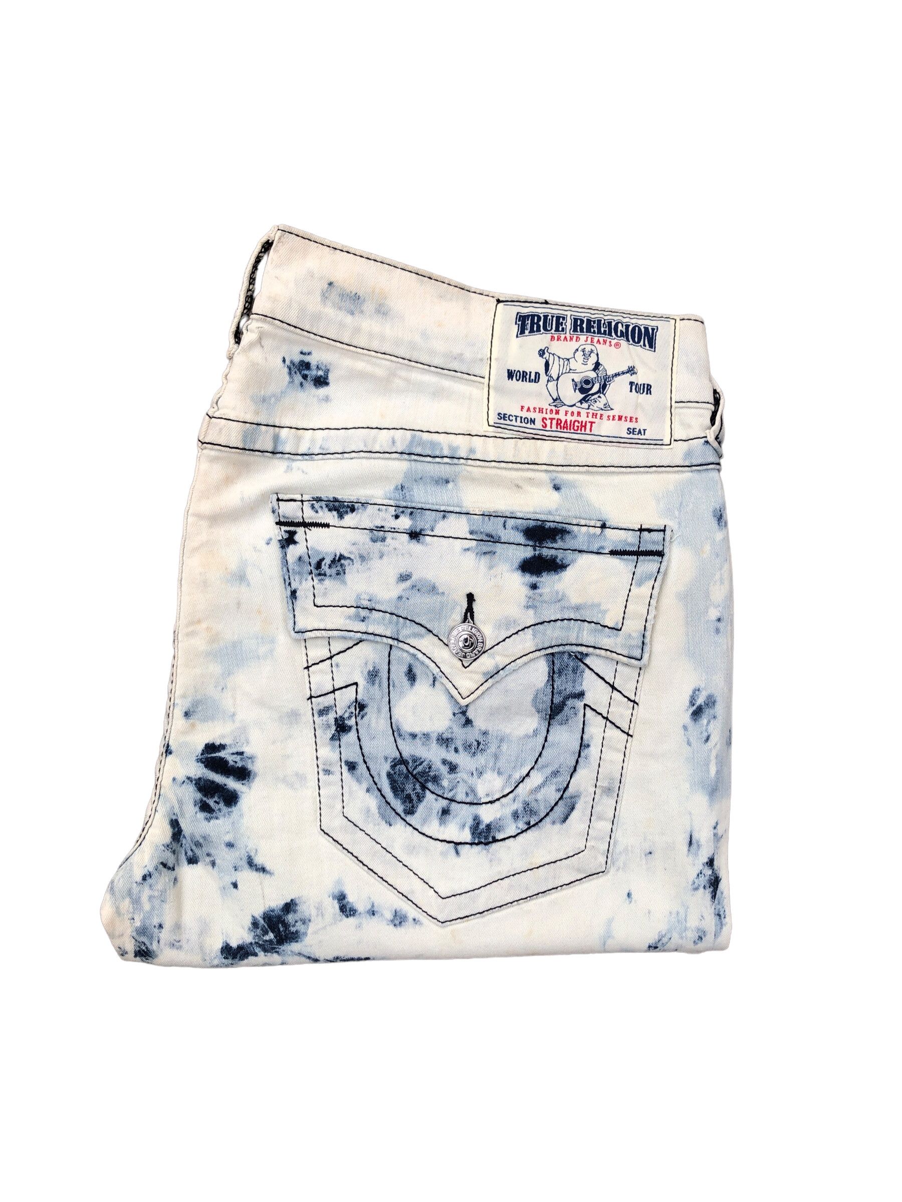 Vintage True Religion Jeans Size 38 STRAIGHT FLAP T Blue