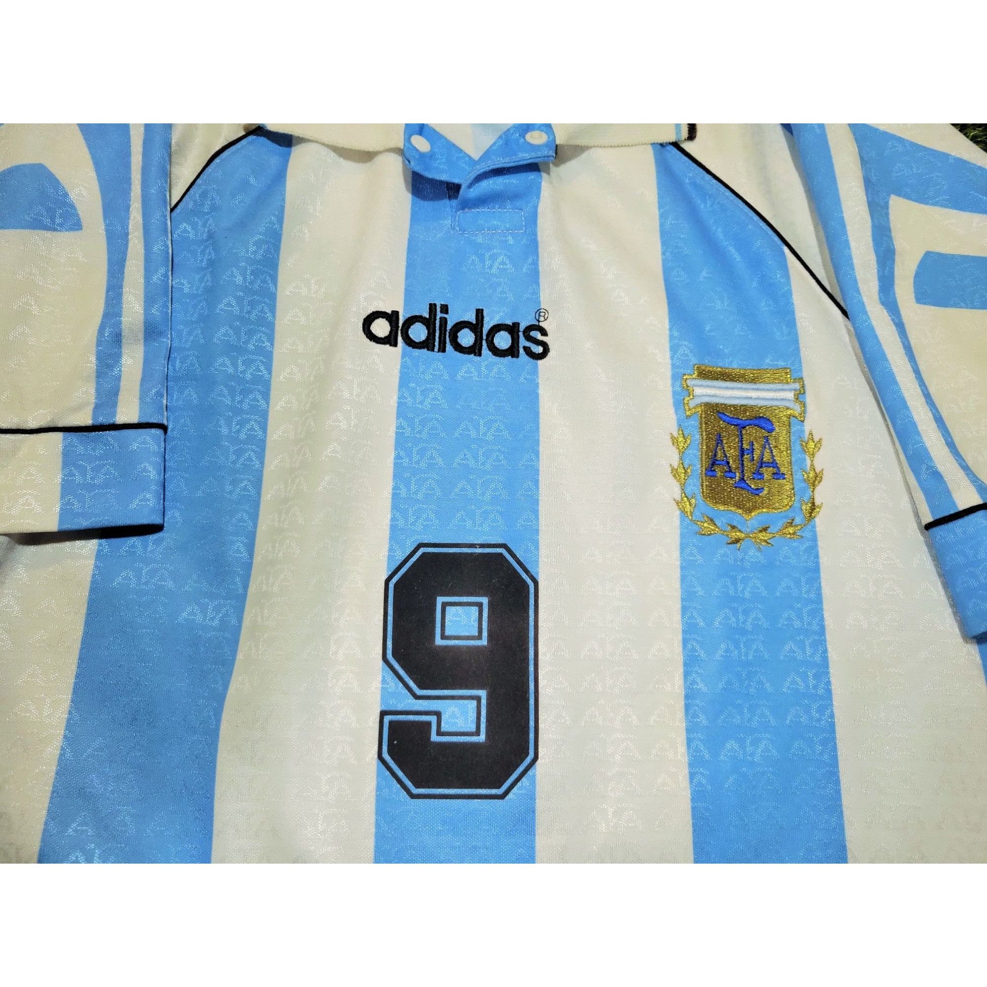 Adidas Batistuta Argentina 1996 1997 COPA AMERICA Soccer Jersey S Size US S / EU 44-46 / 1 - 4 Thumbnail