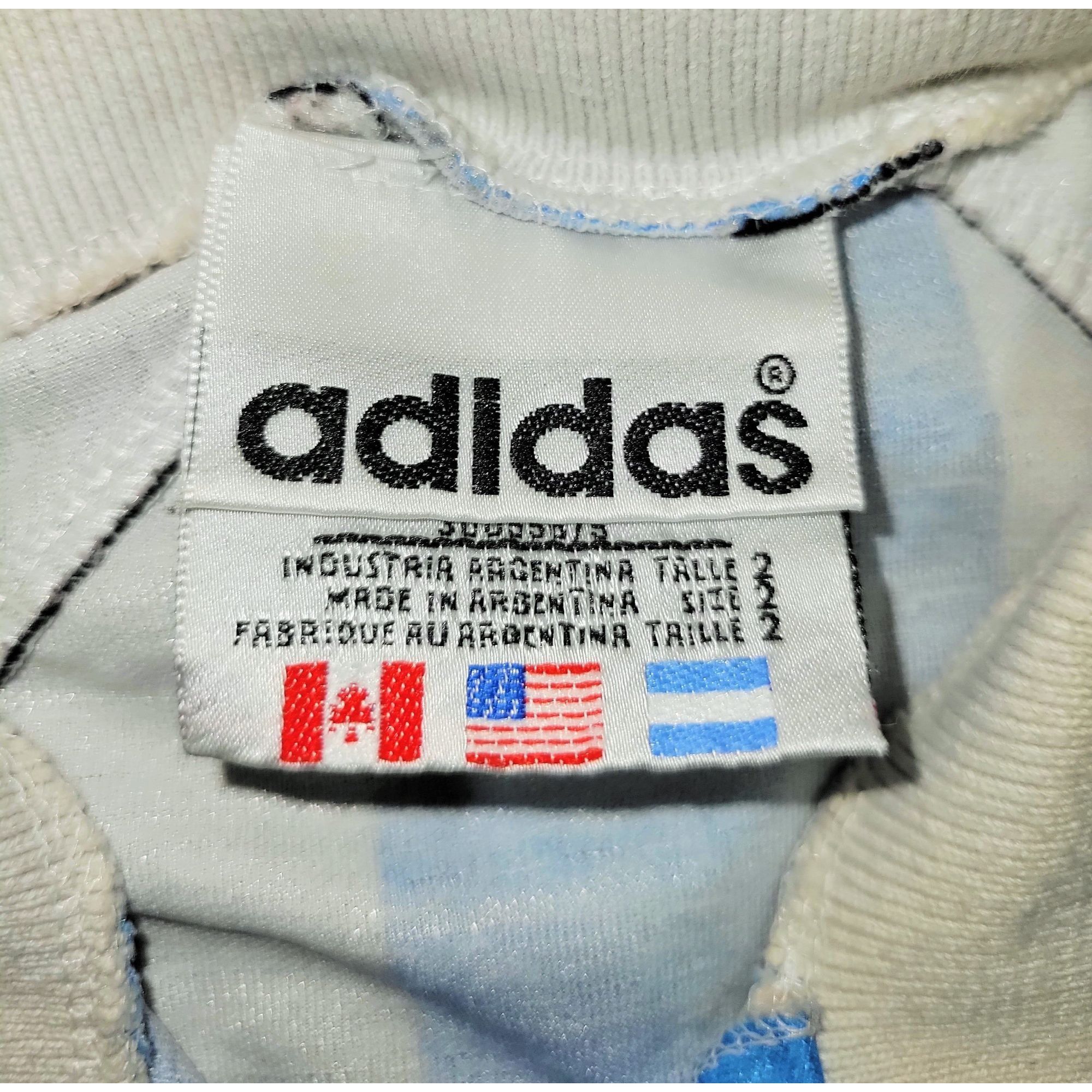 Adidas Batistuta Argentina 1996 1997 COPA AMERICA Soccer Jersey S Size US S / EU 44-46 / 1 - 5 Thumbnail