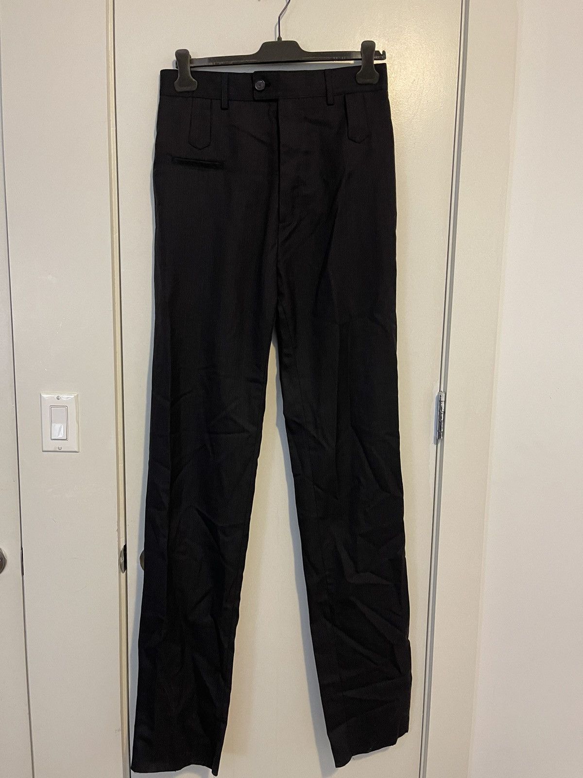 image of Balenciaga Ss18 Sample Look 37 Double Waist Pants in Brown, Men's (Size 30)