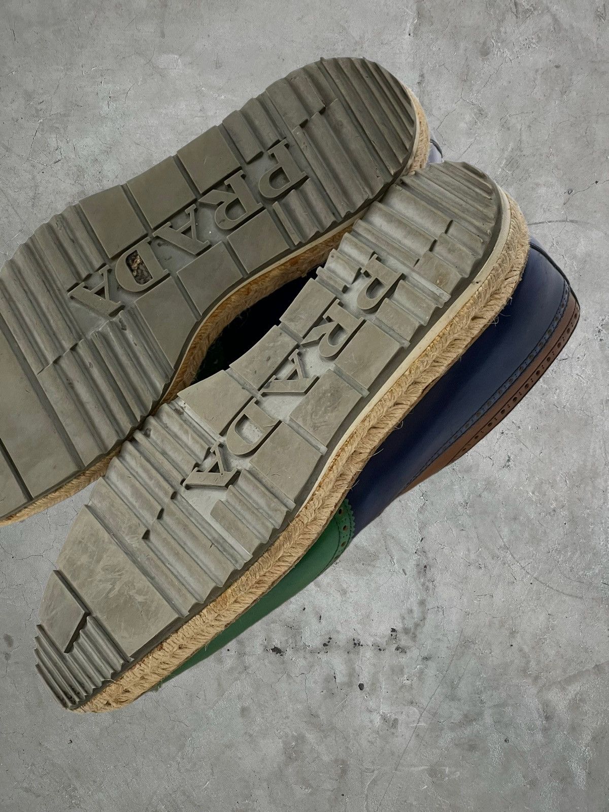 Prada SS/11 Prada Wingtip Woven Sole Brogues Size US 10 / EU 43 - 8 Thumbnail