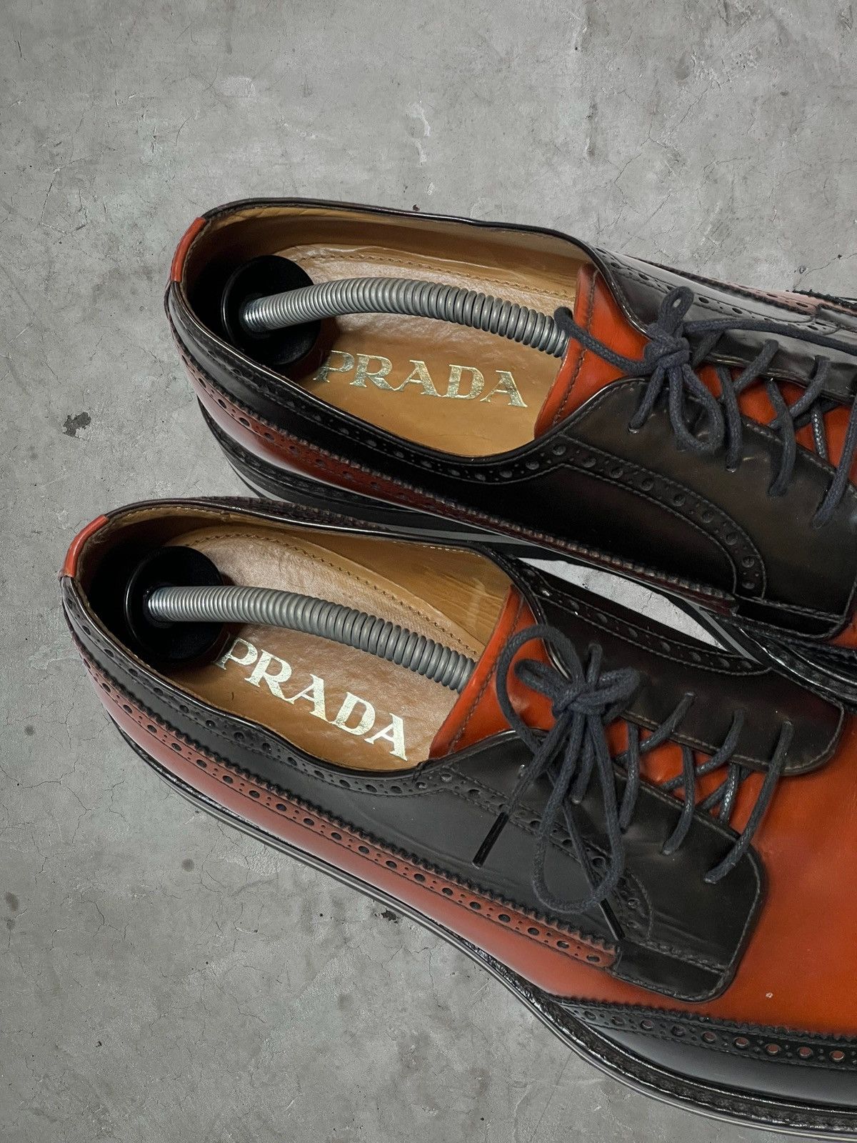 Prada SS/11 Prada Wingtip Platform Brogues Size US 11 / EU 44 - 3 Thumbnail