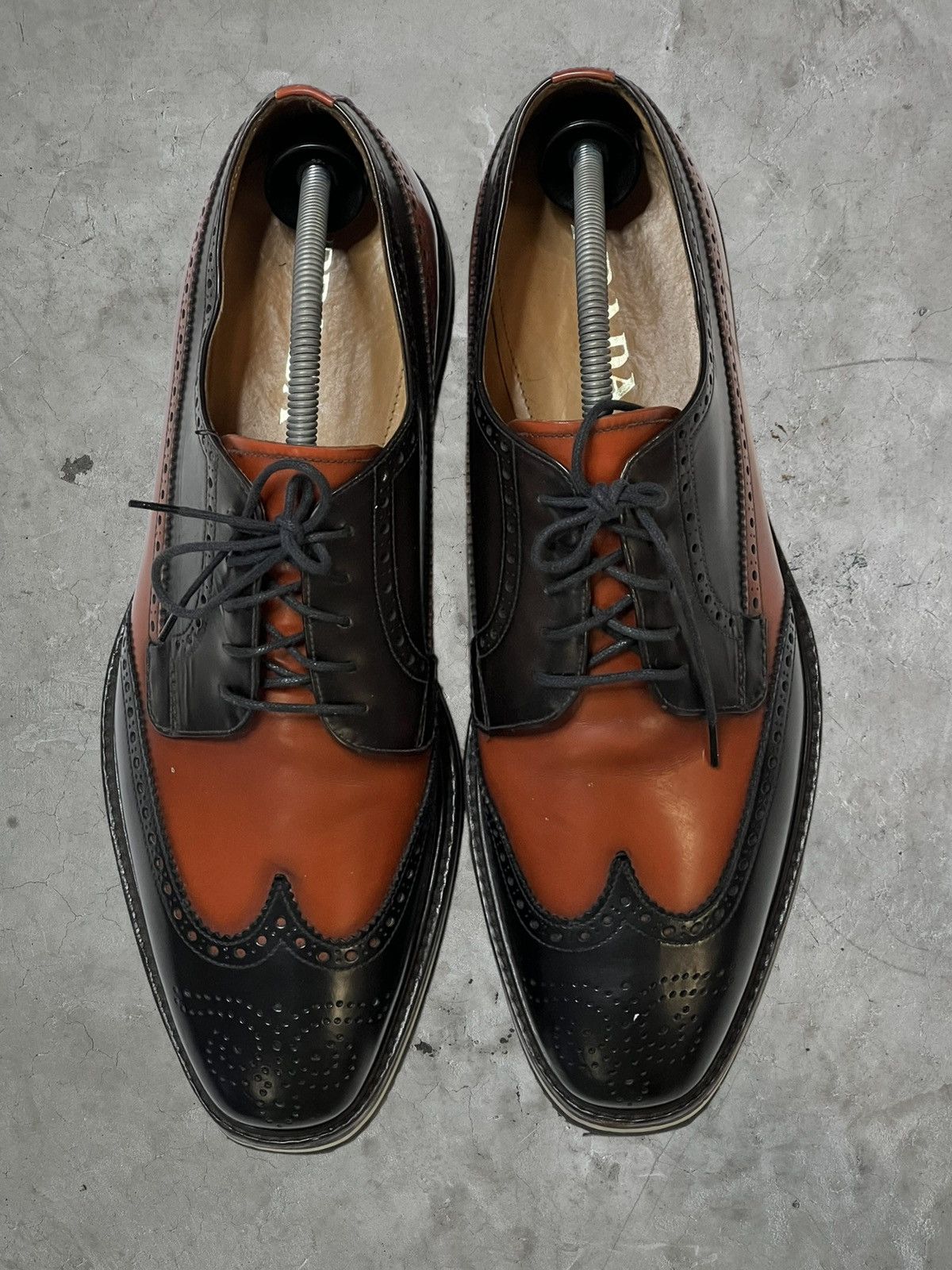 Prada SS/11 Prada Wingtip Platform Brogues Size US 11 / EU 44 - 2 Thumbnail