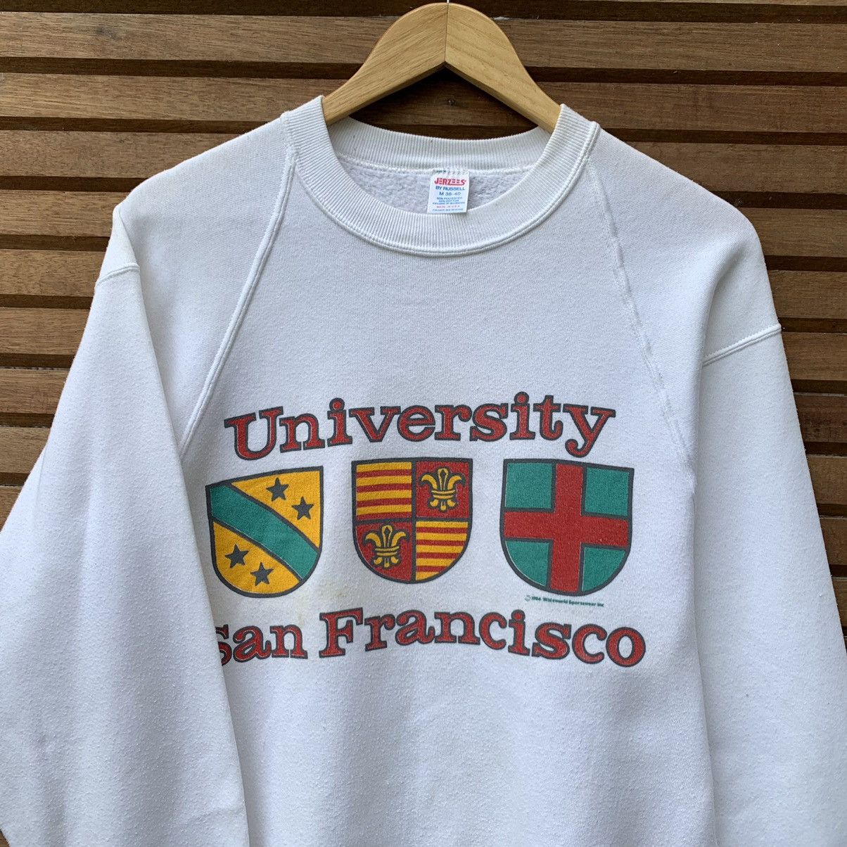 Jerzees × Vintage Rare! Vintage 1980s JERZEES University San Francisco Size US S / EU 44-46 / 1 - 4 Thumbnail