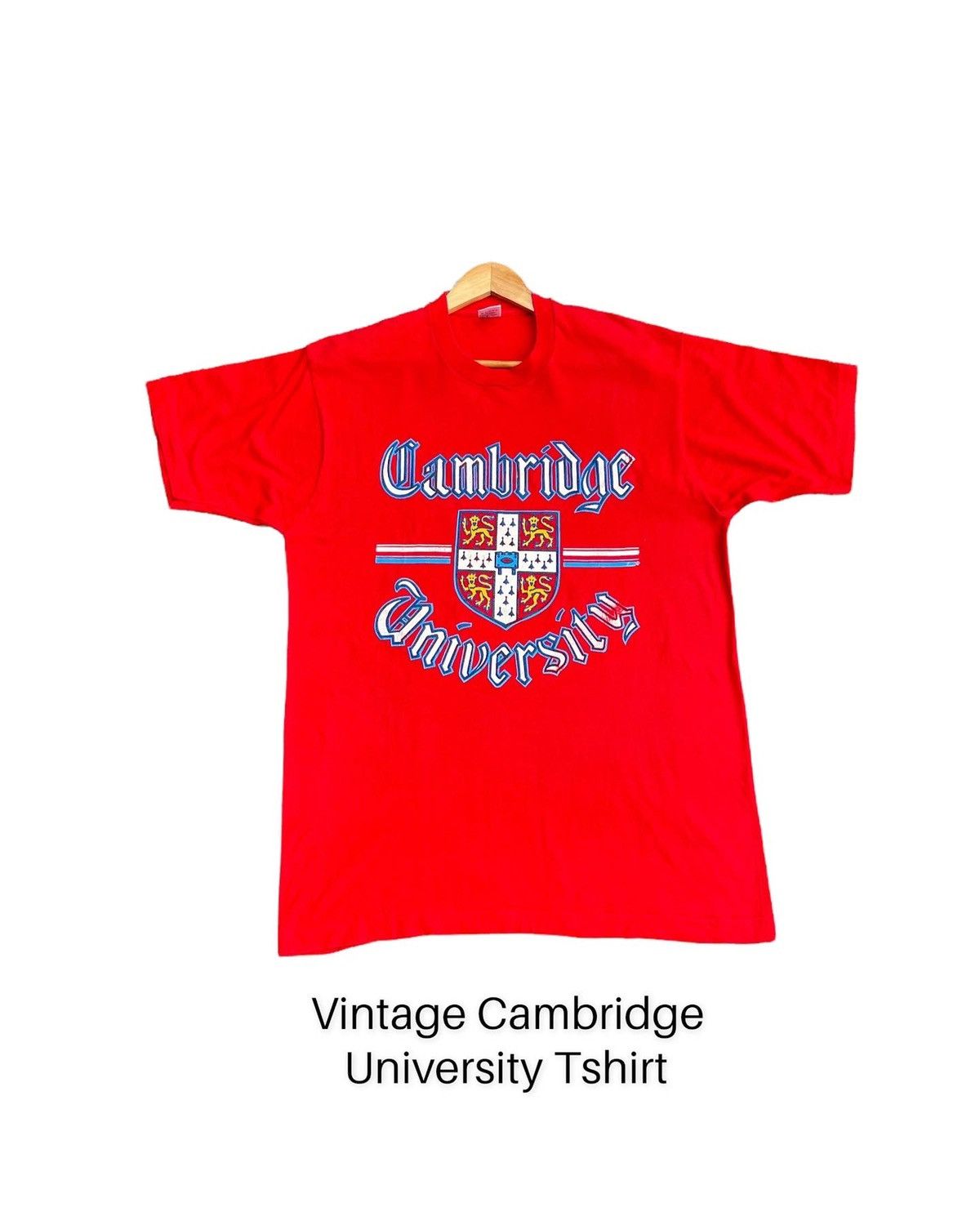 Fruit Of The Loom × Vintage Vintage Cambridge University Tshirt Size US XL / EU 56 / 4 - 1 Thumbnail