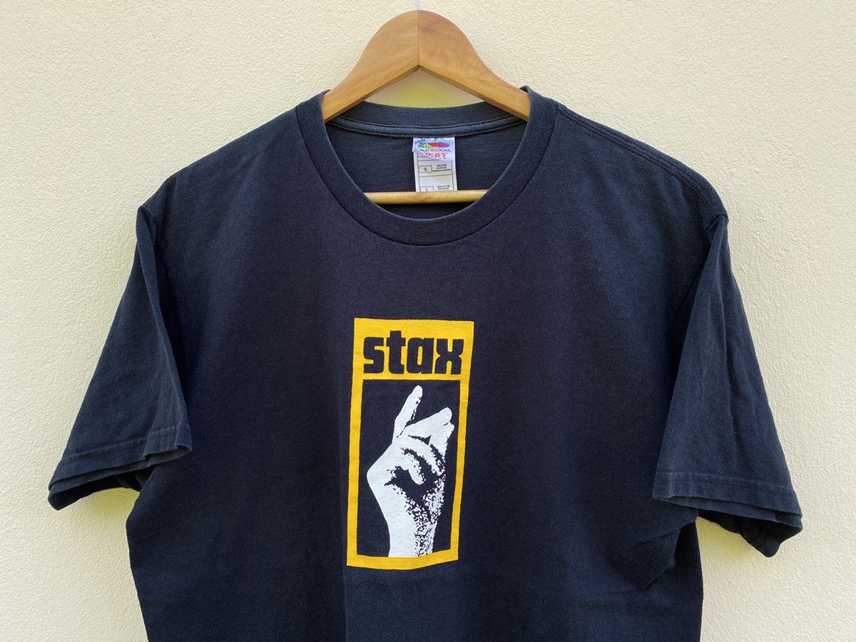 Band Tees Vintage 90s Stax Records Soul Blues Funk American Labels Size US L / EU 52-54 / 3 - 3 Thumbnail