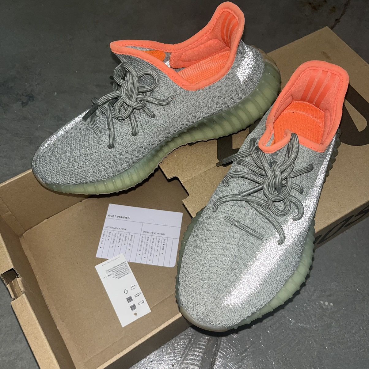 adidas gazelle silver green womens Yeezy 350 Desert Sage 38 2/3 main image 1