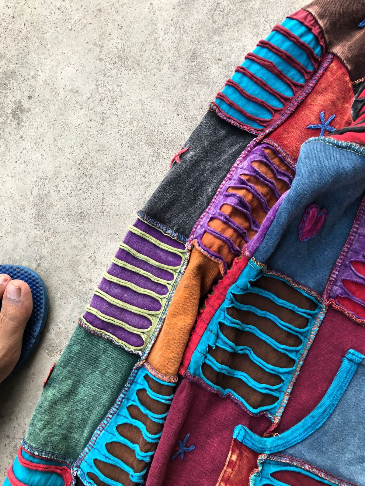Handmade × Japanese Brand Multicolour Patchwork Ziphoodie Size US M / EU 48-50 / 2 - 4 Thumbnail