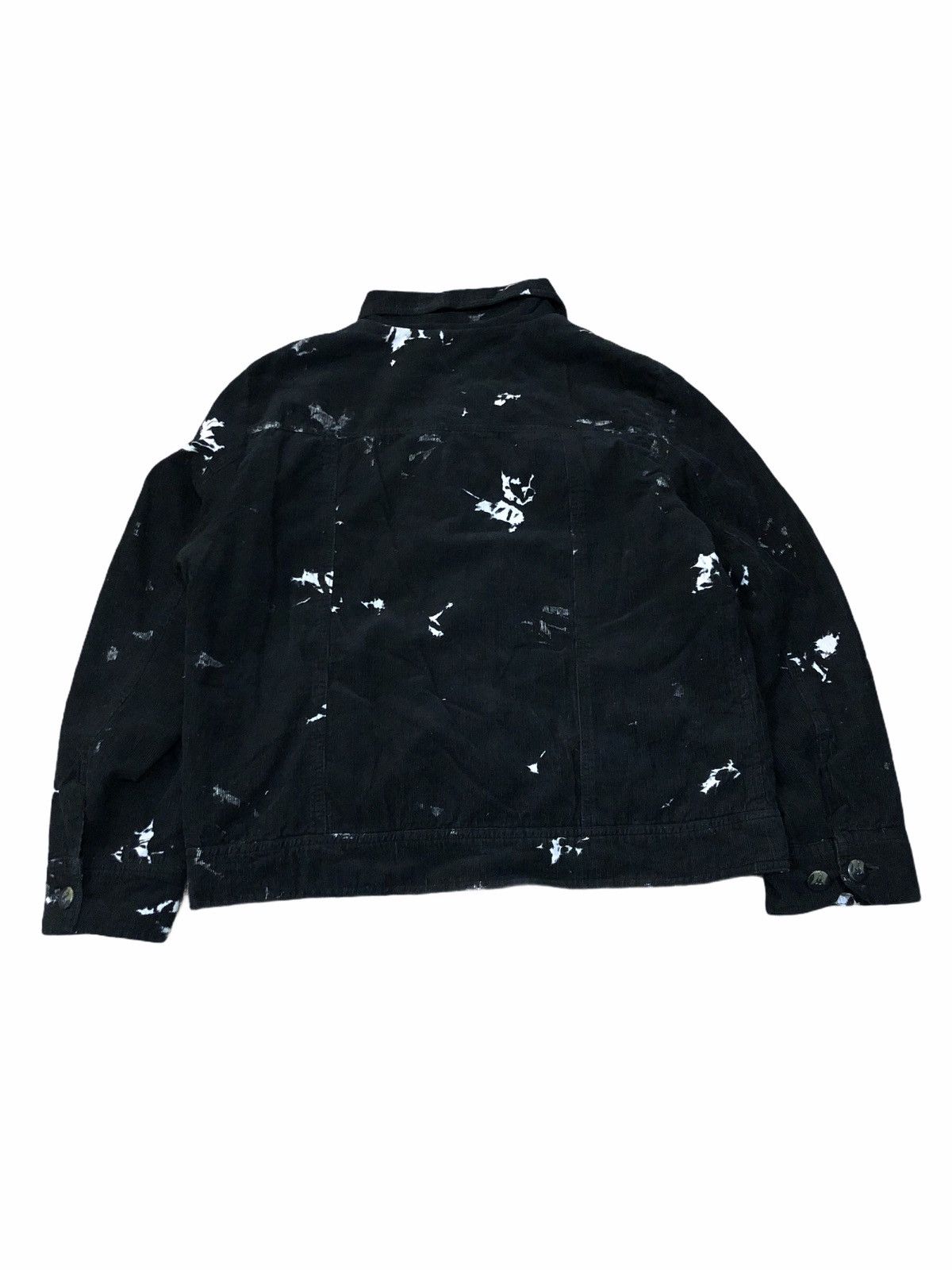 Designer × Japanese Brand Japanese Brand Arzoo.J Black Corduroy Button Bleach Jacket Size US S / EU 44-46 / 1 - 2 Thumbnail