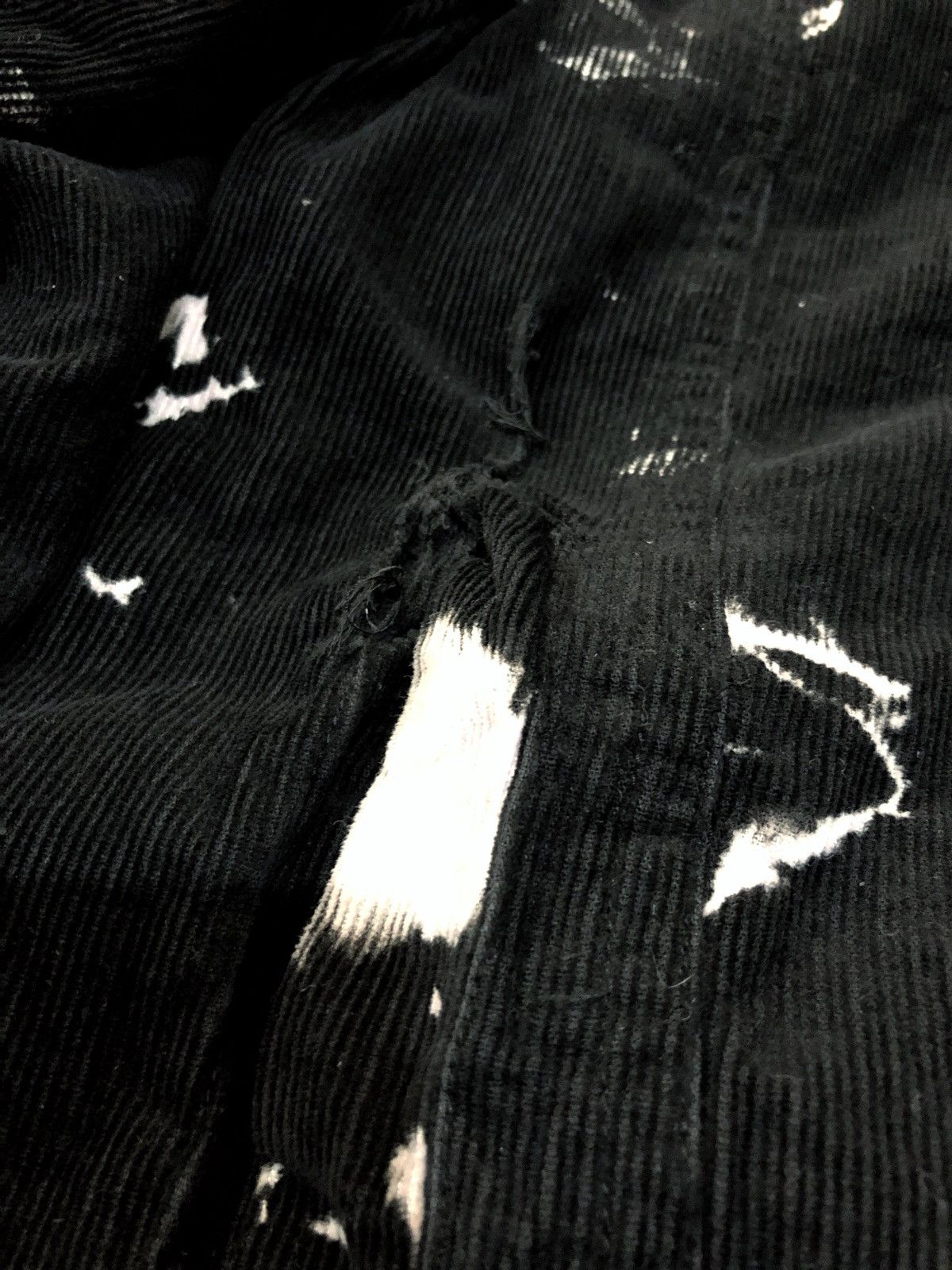 Designer × Japanese Brand Japanese Brand Arzoo.J Black Corduroy Button Bleach Jacket Size US S / EU 44-46 / 1 - 5 Thumbnail