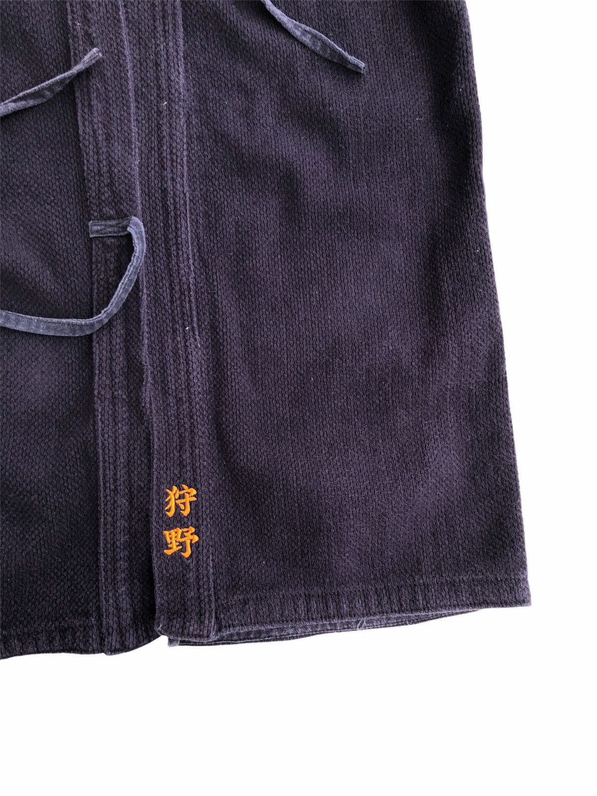 Indigo × Kiriko Made Vintage Indigo Hanten Kendo Cotton Waffle Weave Jacket Size US M / EU 48-50 / 2 - 5 Thumbnail
