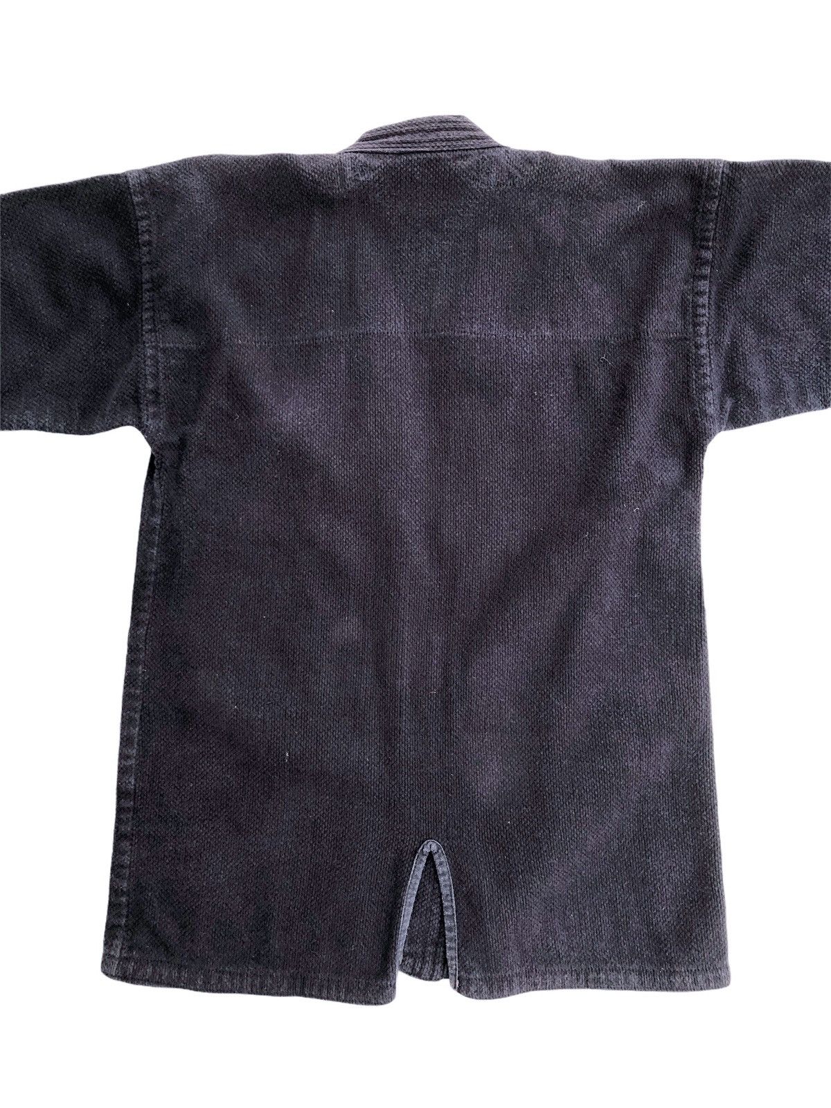 Indigo × Kiriko Made Vintage Indigo Hanten Kendo Cotton Waffle Weave Jacket Size US M / EU 48-50 / 2 - 4 Thumbnail