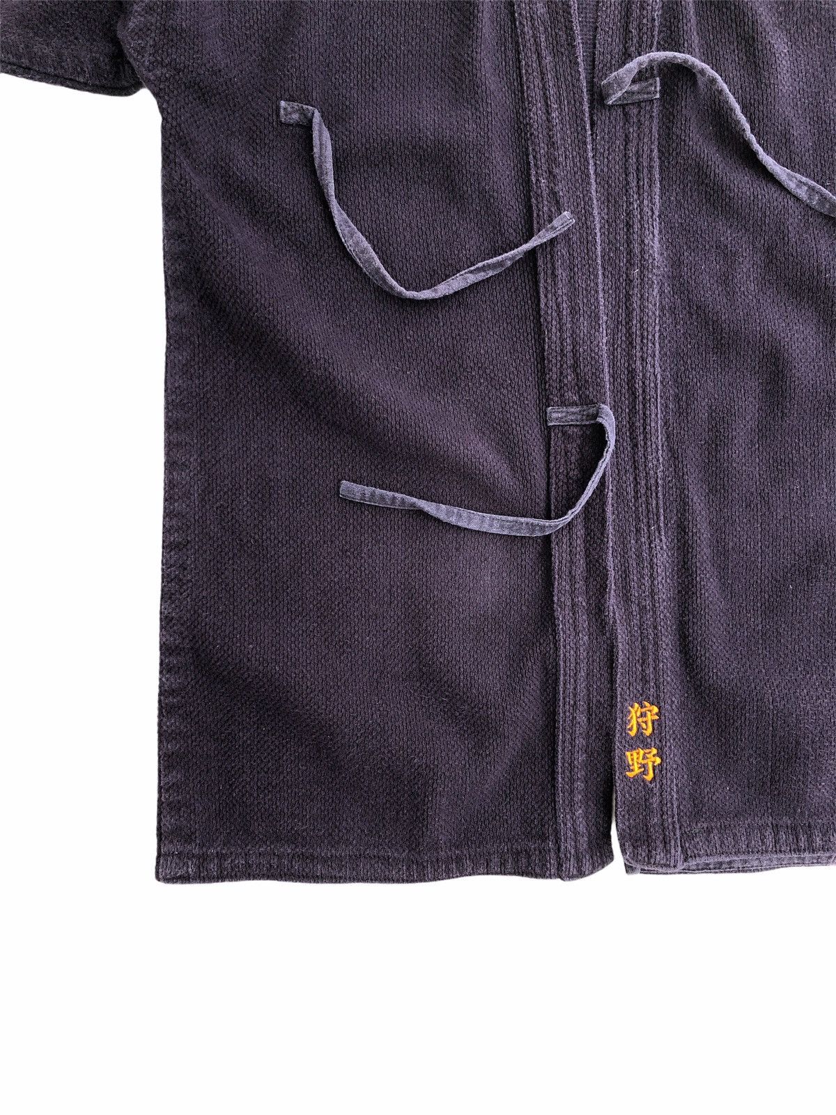 Indigo × Kiriko Made Vintage Indigo Hanten Kendo Cotton Waffle Weave Jacket Size US M / EU 48-50 / 2 - 6 Thumbnail