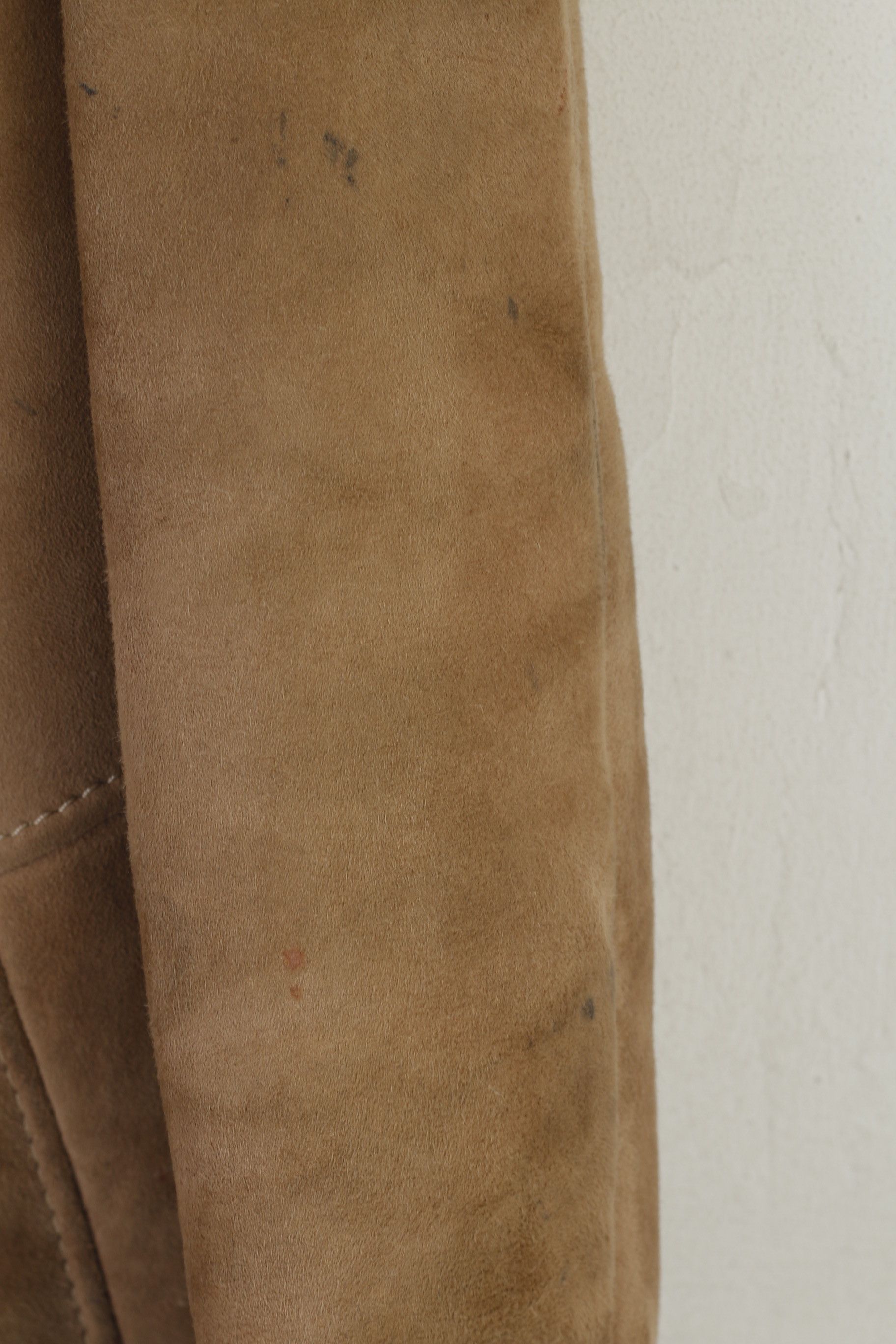 Vintage Vintage Women 44 S Coat Beige Leather 3207 Size S / US 4 / IT 40 - 7 Thumbnail