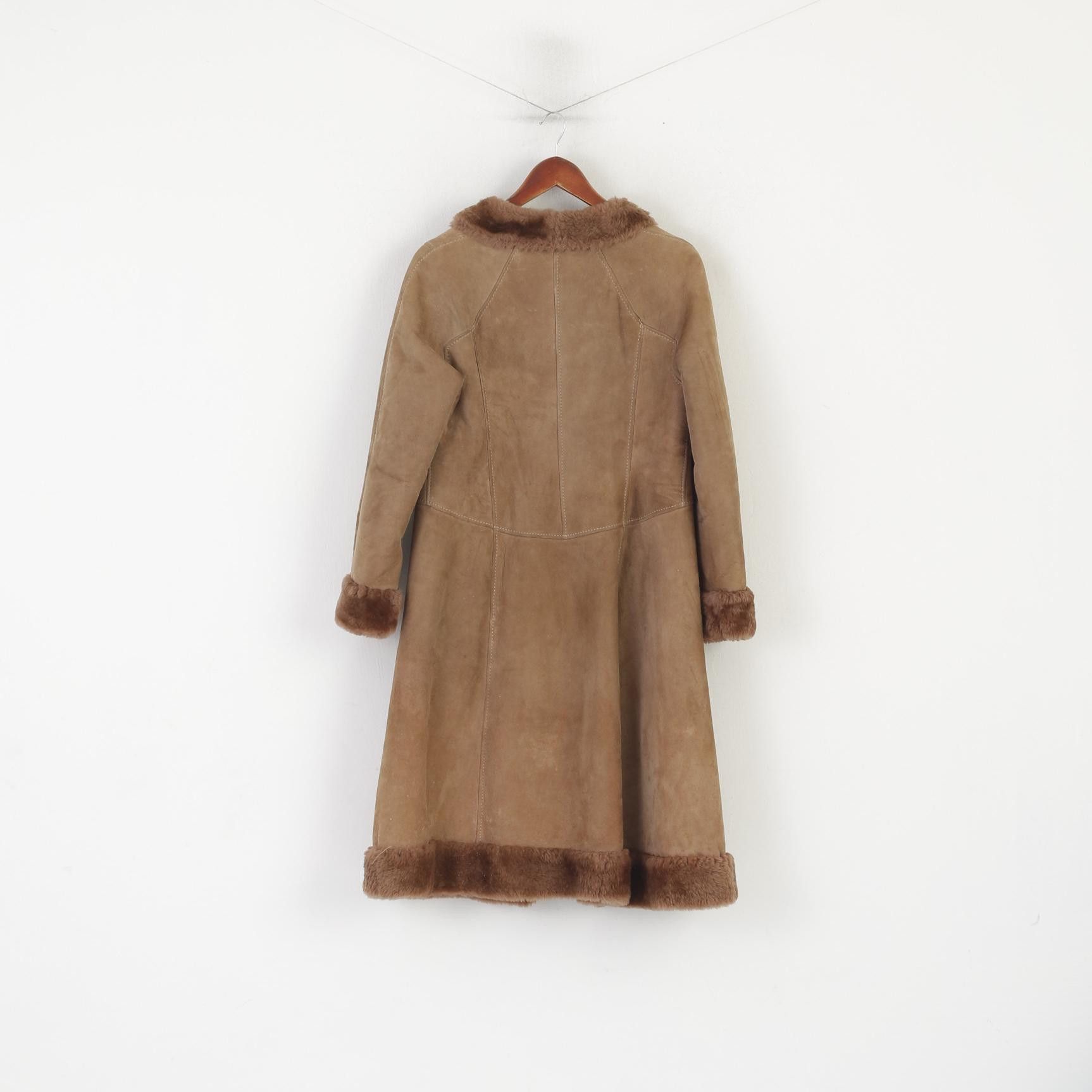 Vintage Vintage Women 44 S Coat Beige Leather 3207 Size S / US 4 / IT 40 - 9 Thumbnail