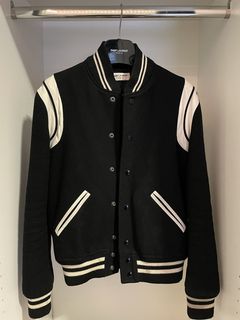 Saint Laurent Paris Teddy Varsity Jacket