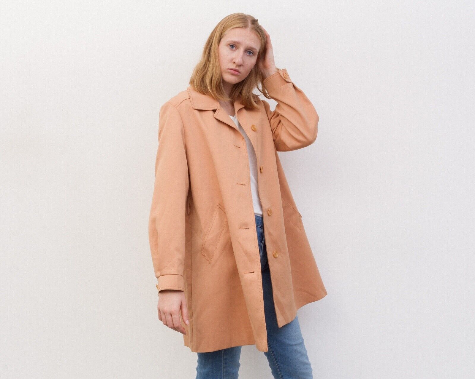 London Fog × Vintage Women's Raincoat Trench Mac Coat Mod Classic Overcoat Top Size L / US 10 / IT 46 - 3 Thumbnail
