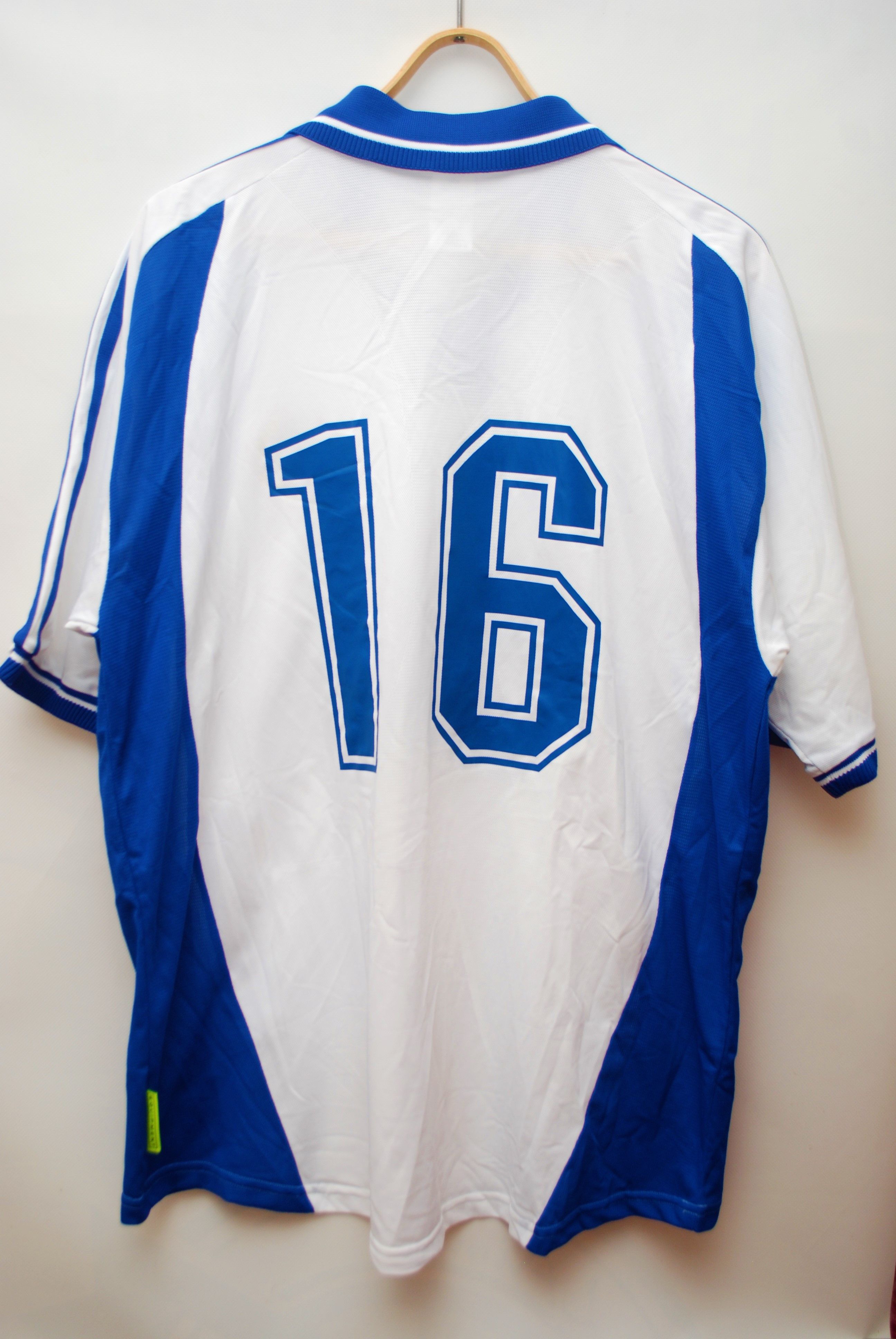 Adidas × Vintage #16 FINLAND MATCH ISSUE 2000 2002 HOME FOOTBALL SHIRT Size US XL / EU 56 / 4 - 2 Thumbnail