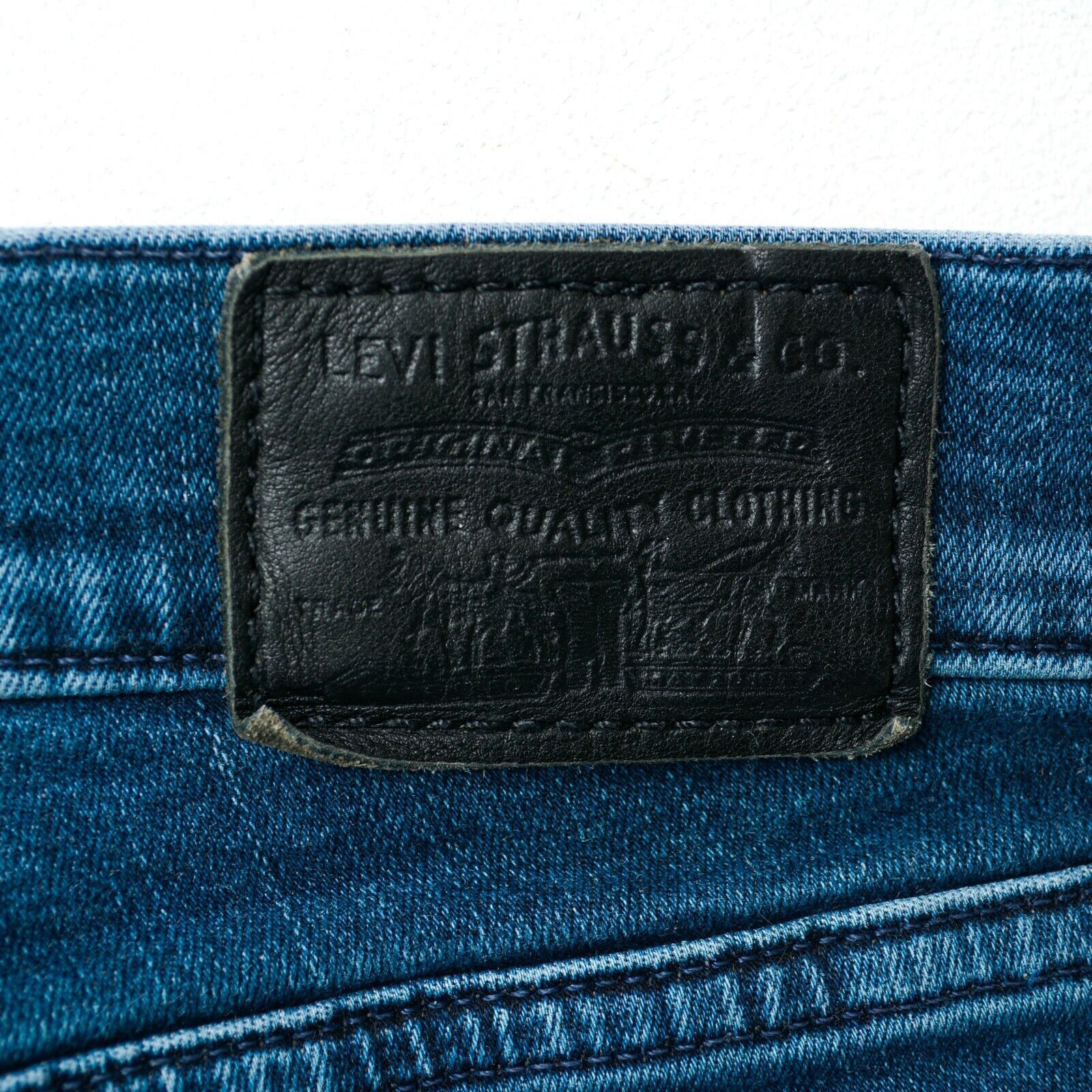 Levi's BIG E 710 Super Skinny W29 Blue Jeans Trousers Pants Slim Size 29" - 3 Thumbnail