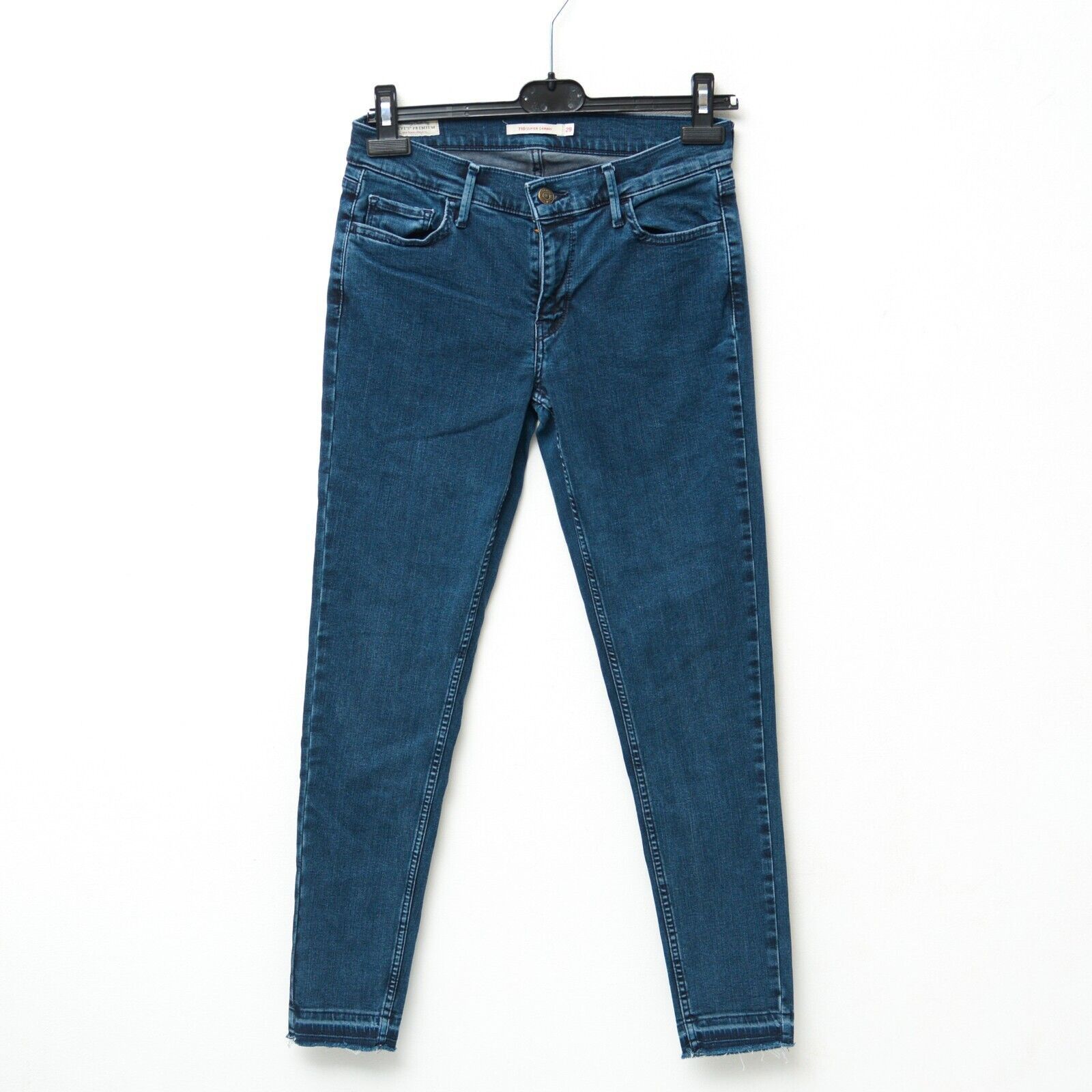 Levi's BIG E 710 Super Skinny W29 Blue Jeans Trousers Pants Slim Size 29" - 1 Thumbnail